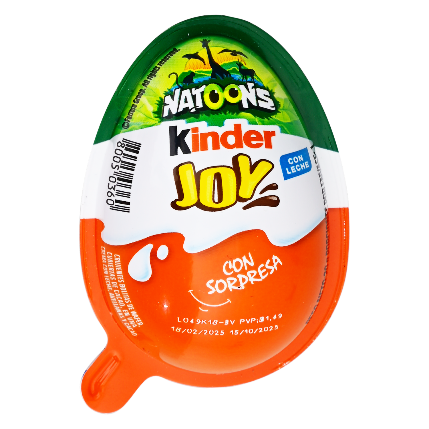 Huevo Sorpresa De Chocolate Batwheels KINDER JOY 20 G