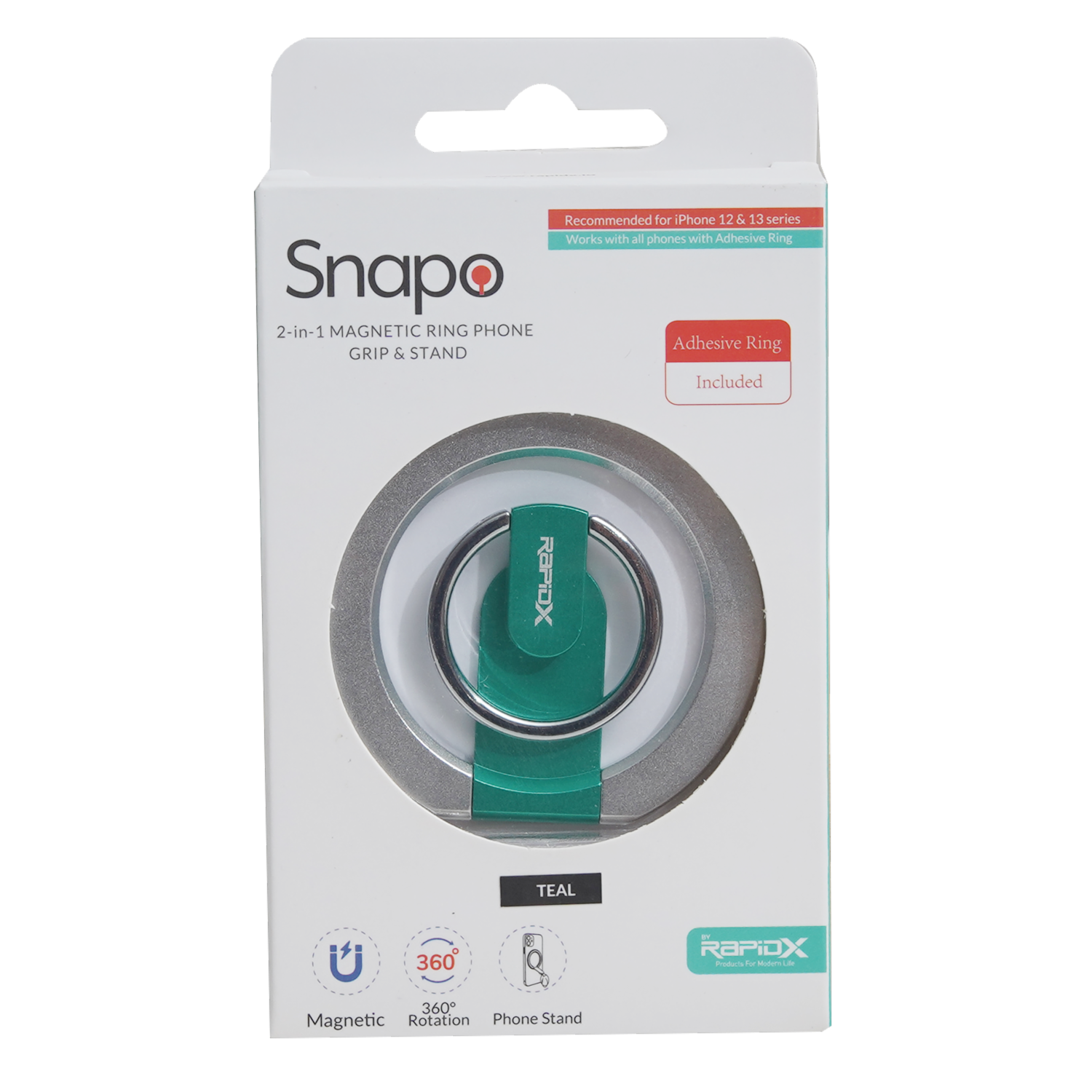 Aro Magnético Para Celular 2 En 1 Con Adhesivo SNAPO