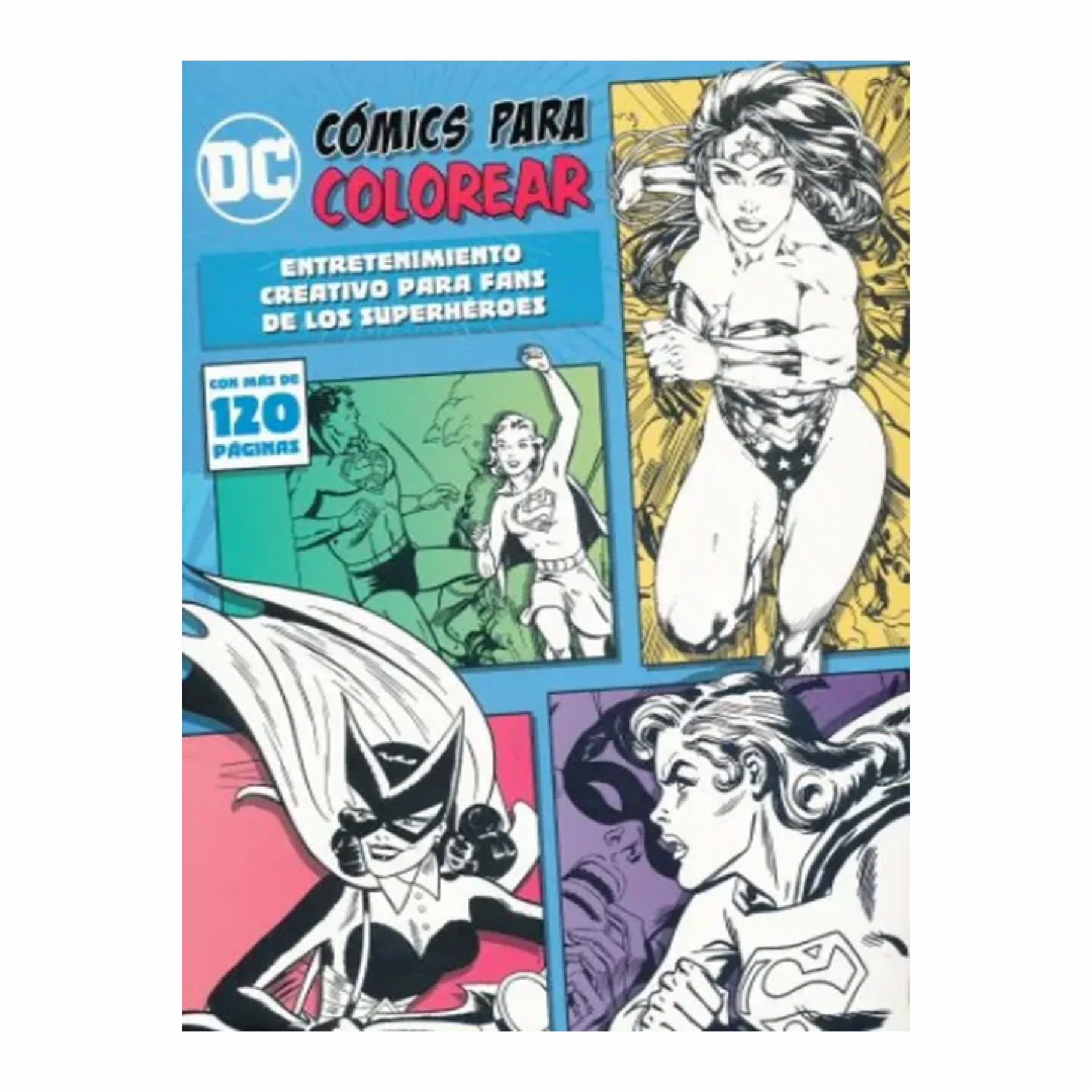 Libro Dc Comics Comic Art Coloring (Celeste) PARRAGON 120 Páginas