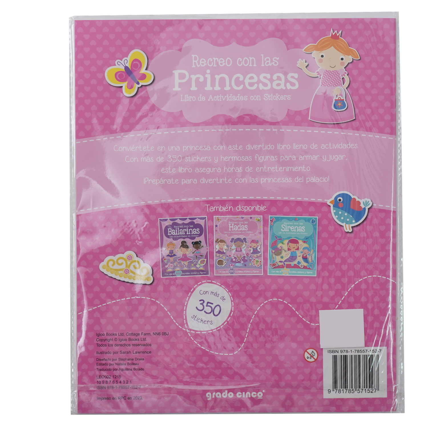 Libros Recreo Con Las Princesas+Stickers LATINBOOKS 45 Páginas