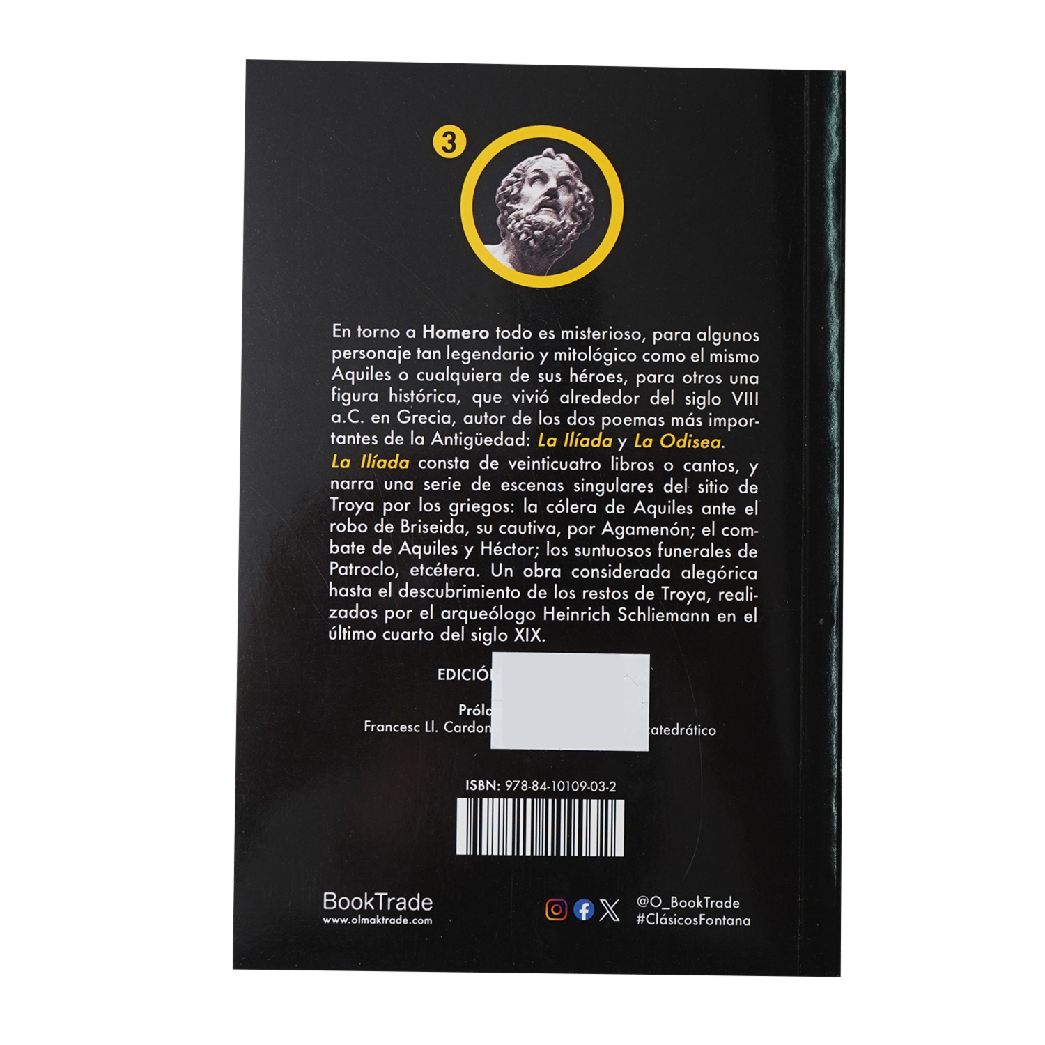 Libro La Ilíada FONTANA 315 Páginas
