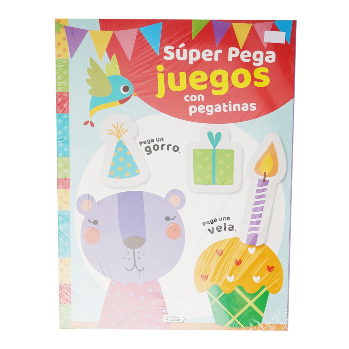 Libro Super Pega Juegos Con Pegatinas SALDAÑA 35 Páginas