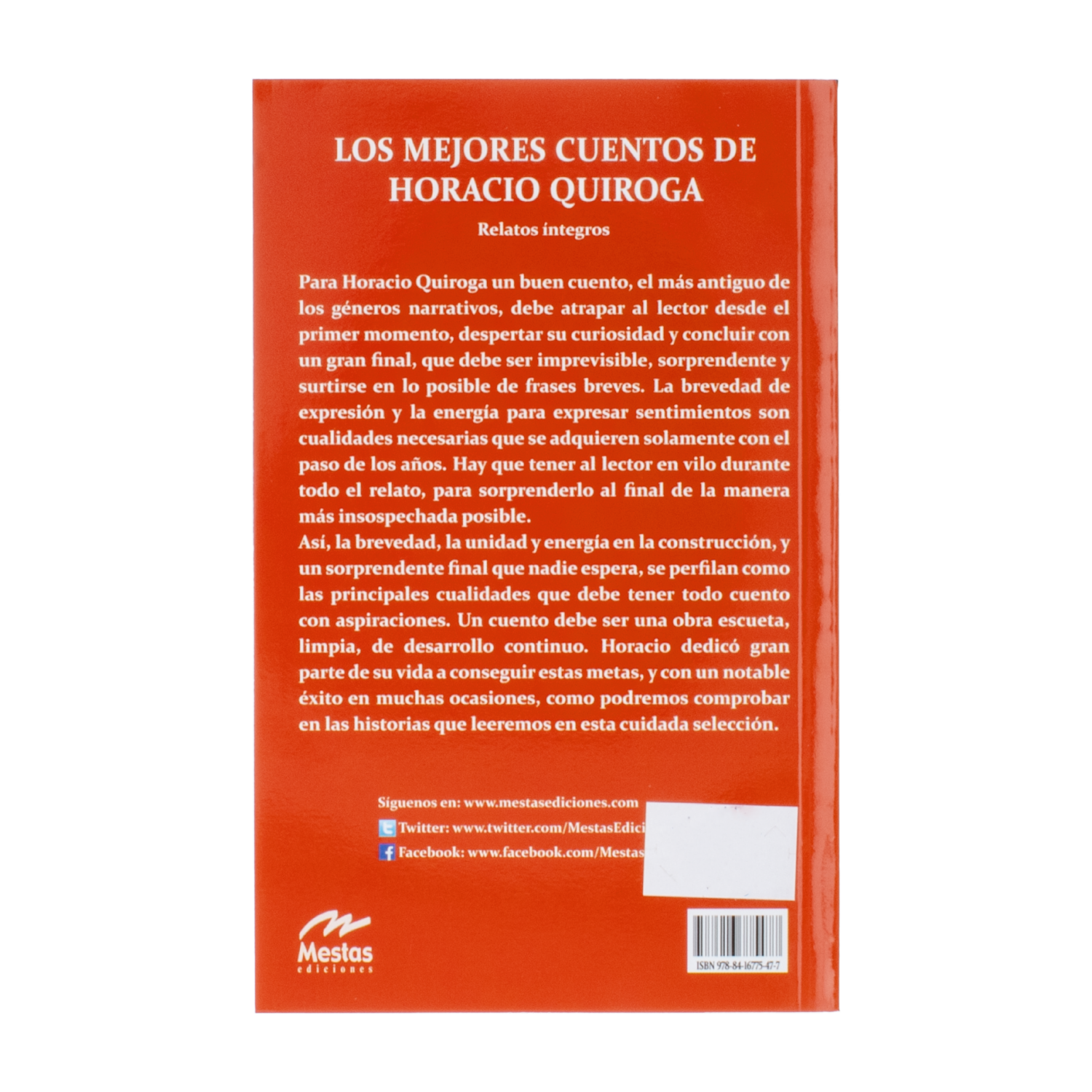 Libro Los Mejores Cuentos De Horacio Quiroga MR.BOOKS 192 Páginas