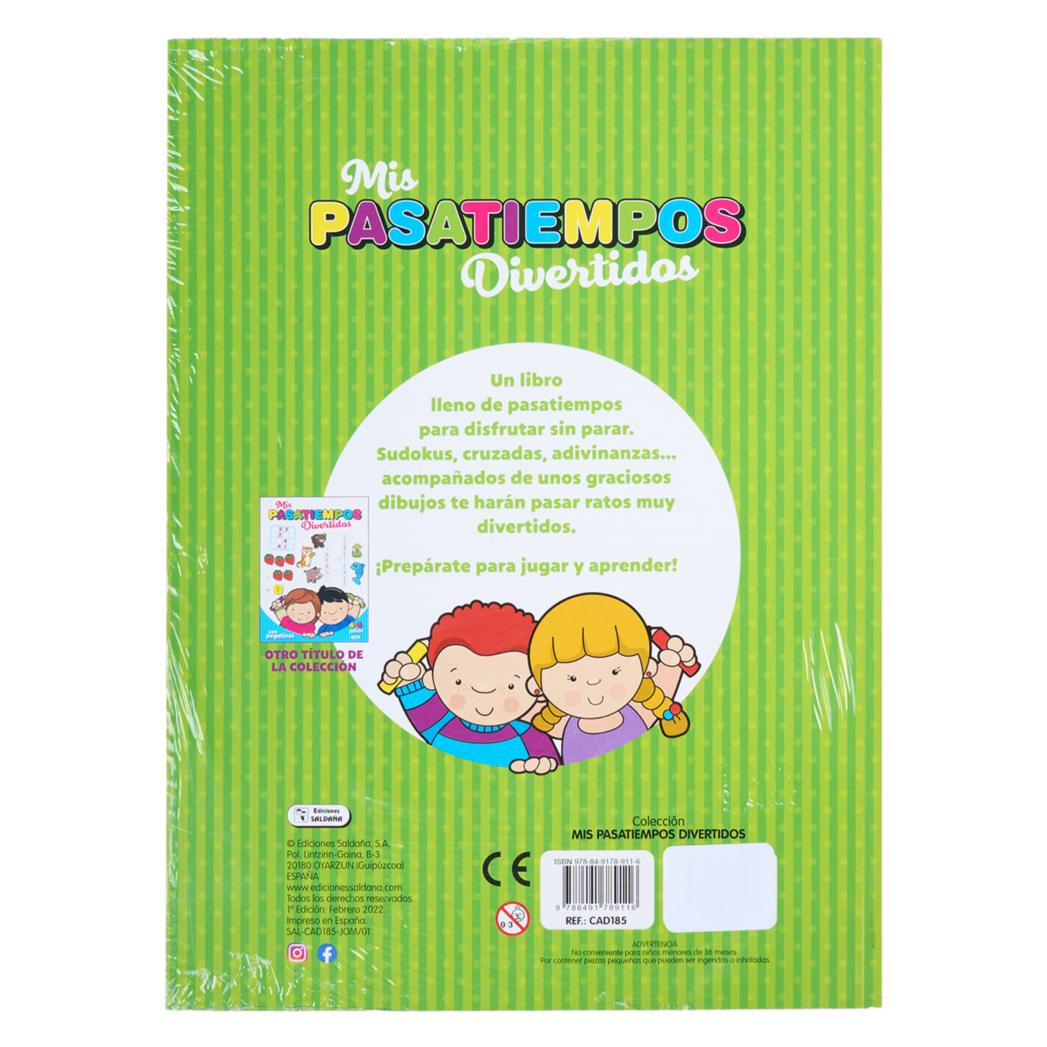 Libro Mis Pasatiempos Divertidos SALDAÑA 32 Páginas