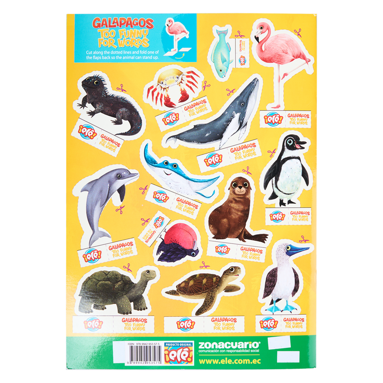 Libro Galápagos Too Funny For Words ZONACUARIO 32 Páginas