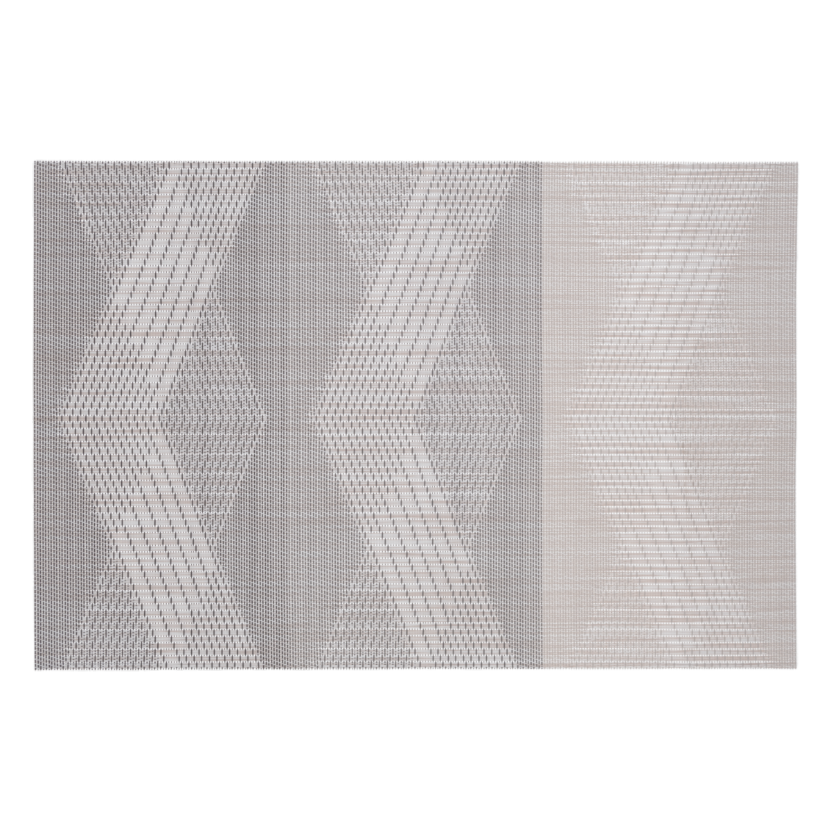 Individual Franjas Triángulos Beige FREE HOME Rectangular