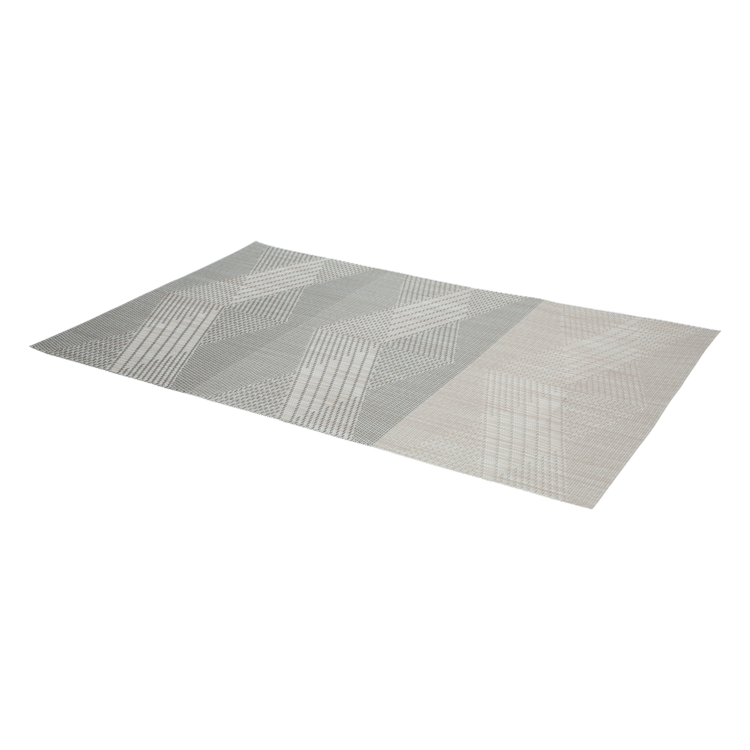 Individual Franjas Triángulos Beige FREE HOME Rectangular