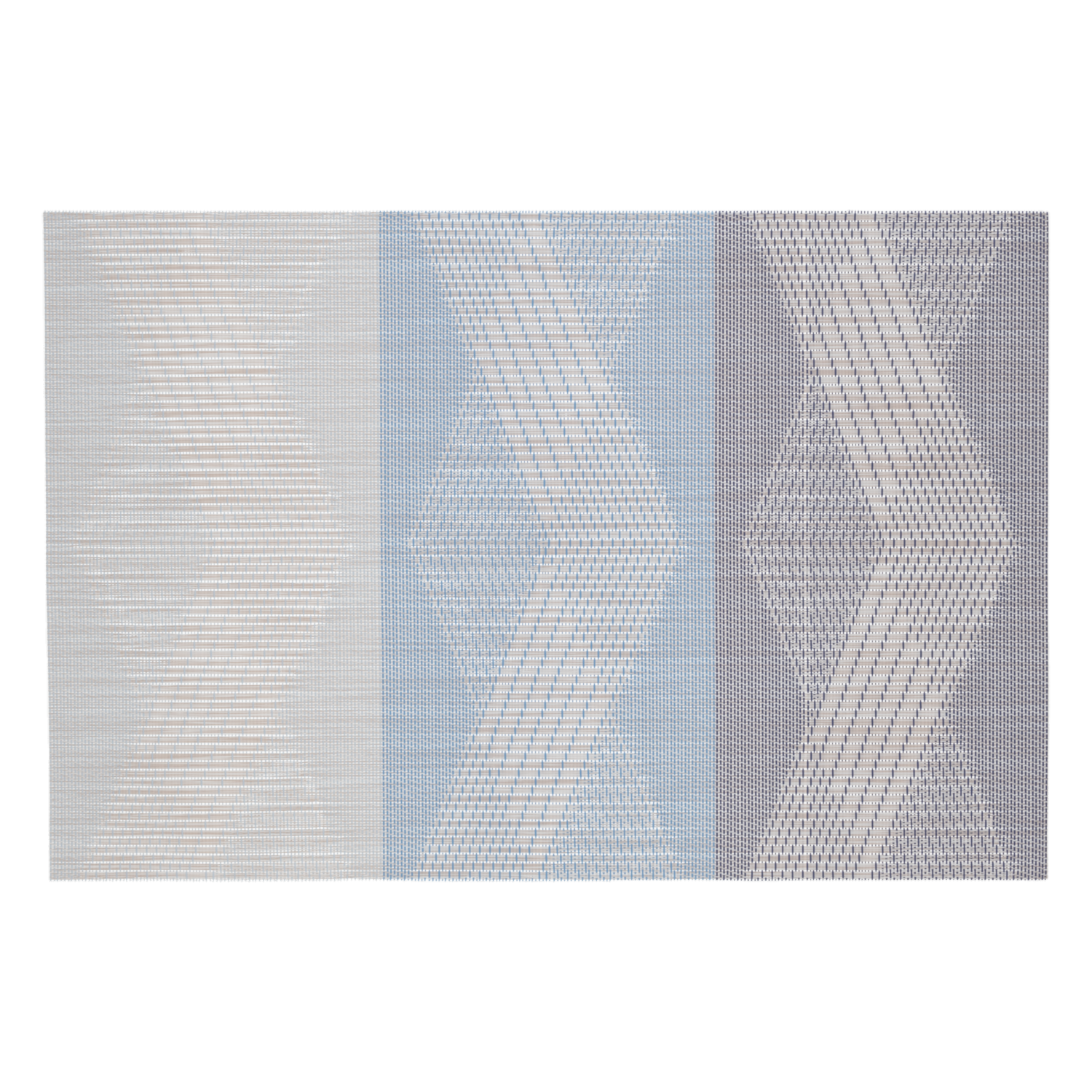 Individual Franjas Triángulos Azul FREE HOME Rectangular