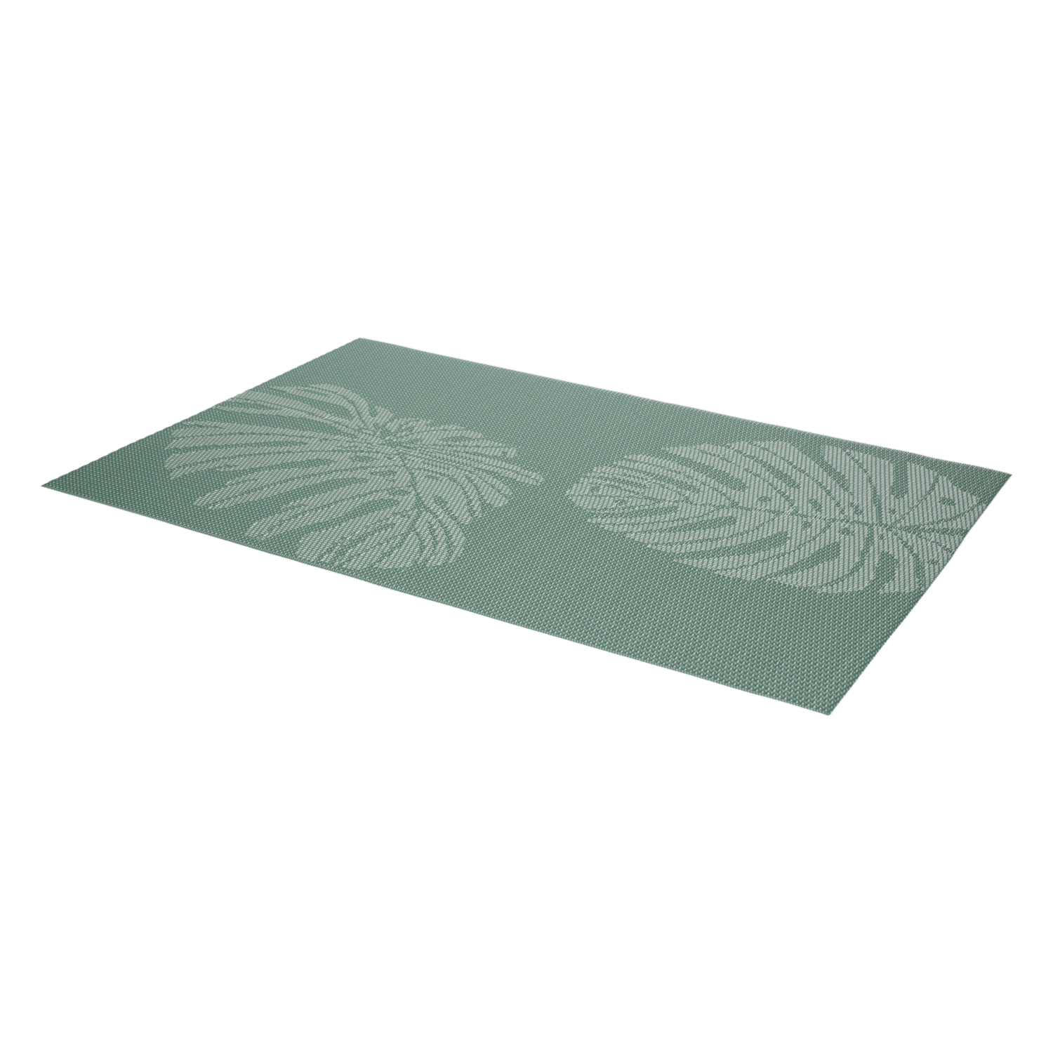 Individual Hojas Grandes Verde FREE HOME Rectangular