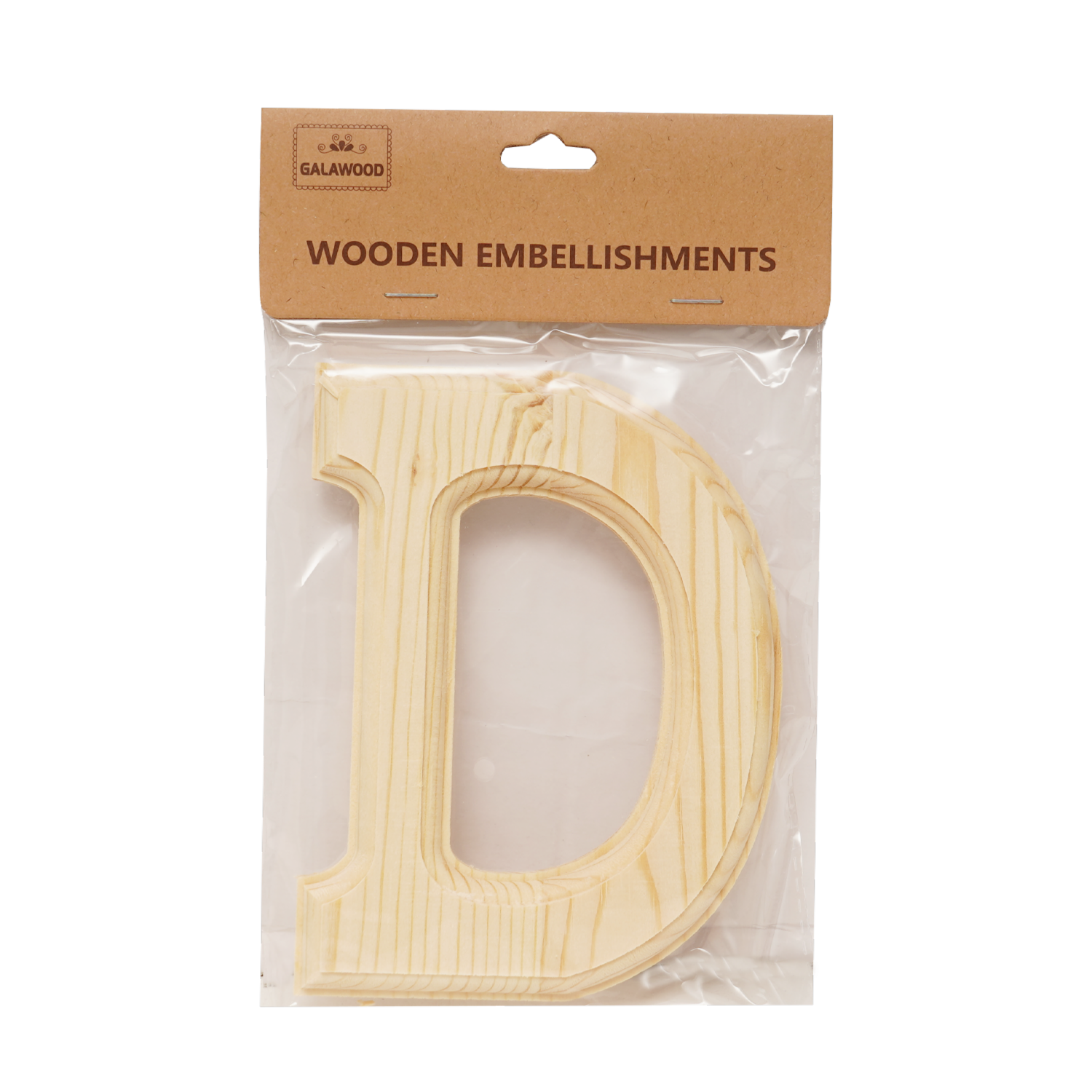 Letra D De Madera Para Manualidades BABY CRAFT 15Cm 6 Cm