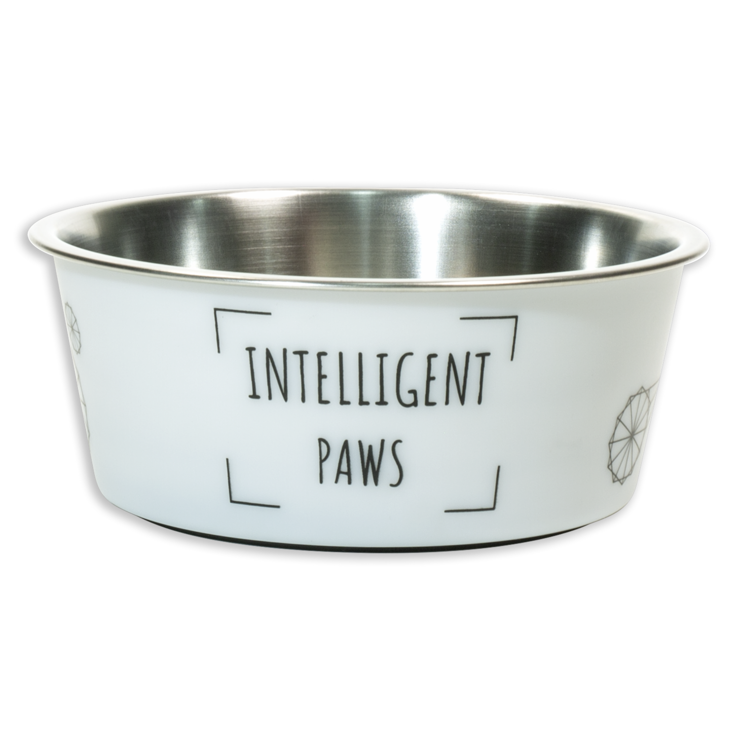 Plato Para Mascota Blanco Paws Con Base De Termoplástico KUMAR 1 Pieza
