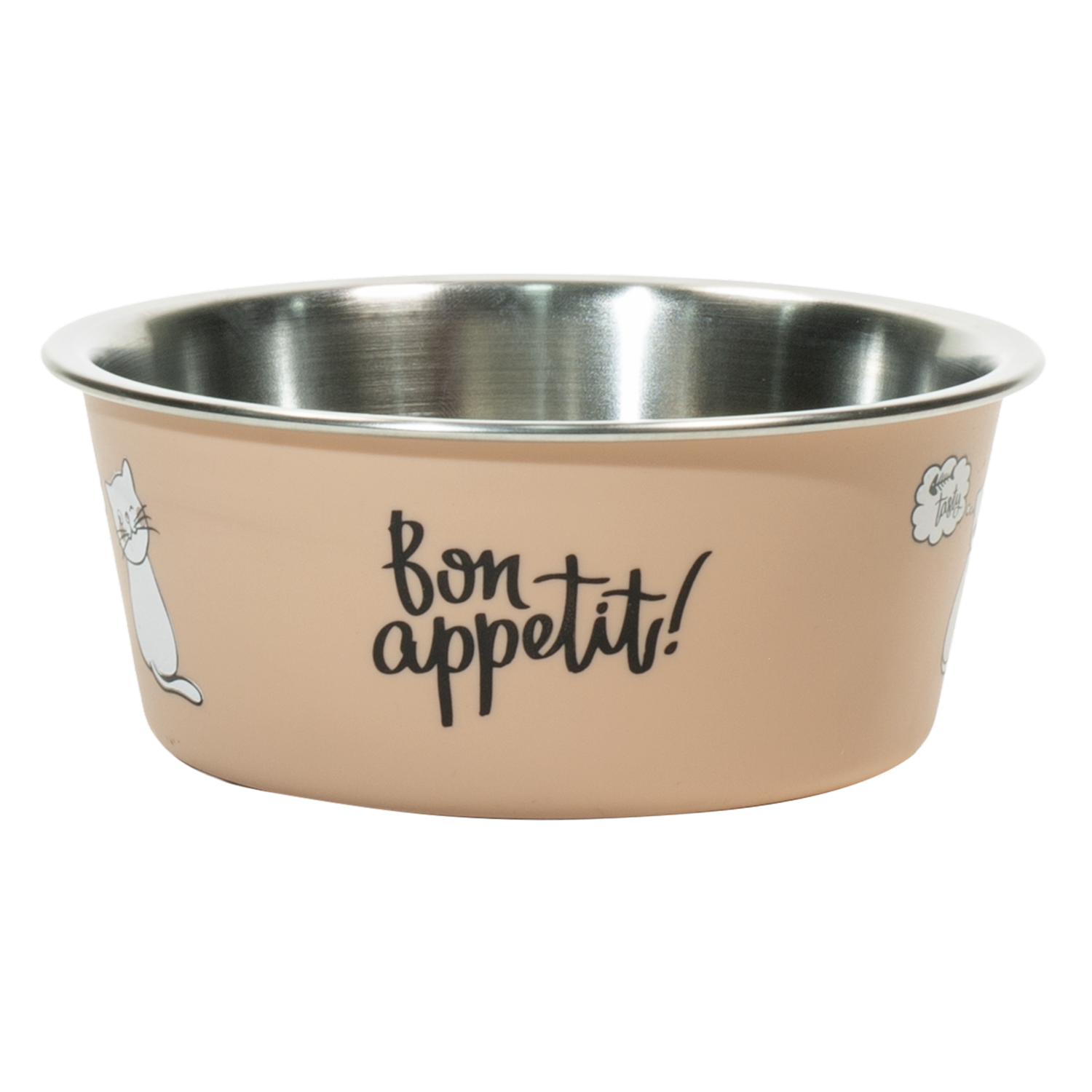 Plato Para Mascota Rosa Con Base De Termoplástico KUMAR 1 Pieza