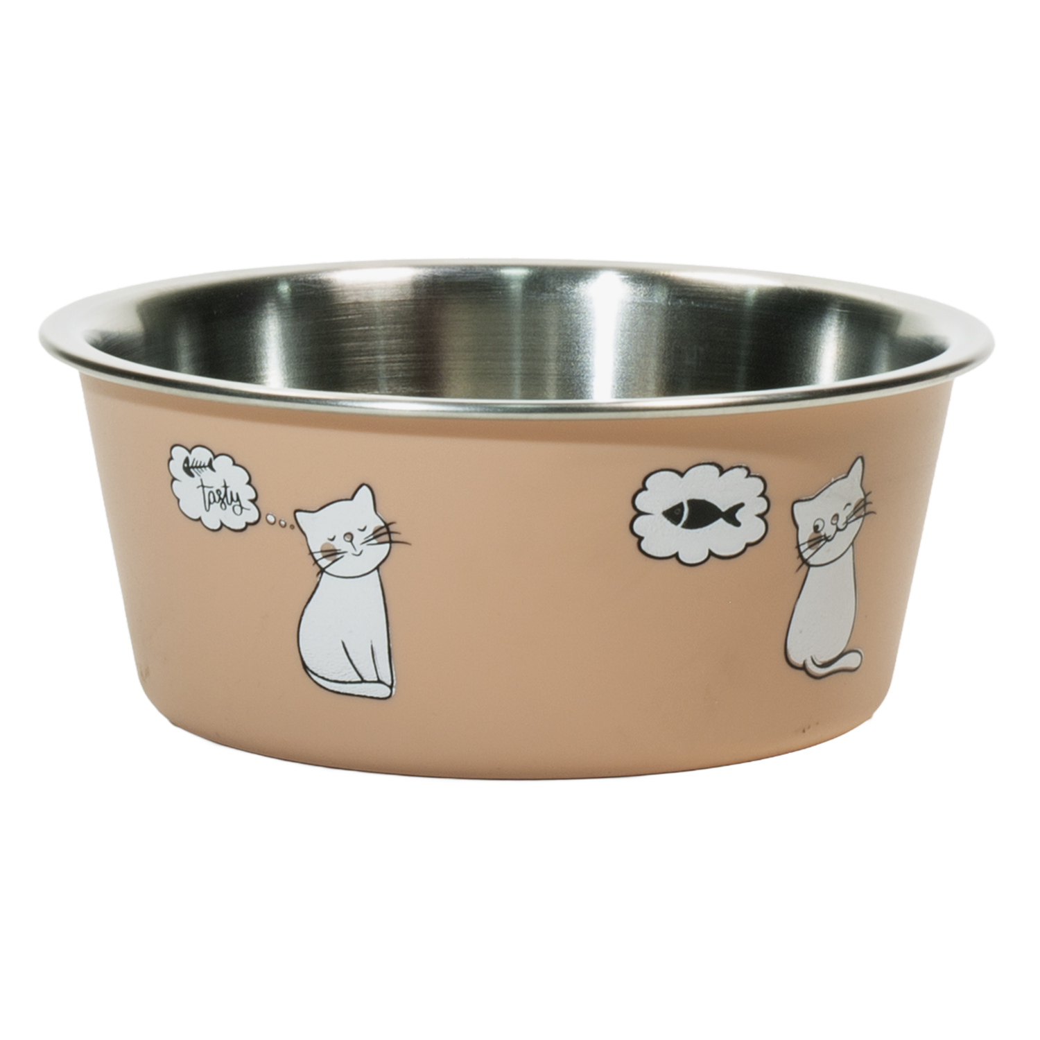 Plato Para Mascota Rosa Con Base De Termoplástico KUMAR 1 Pieza