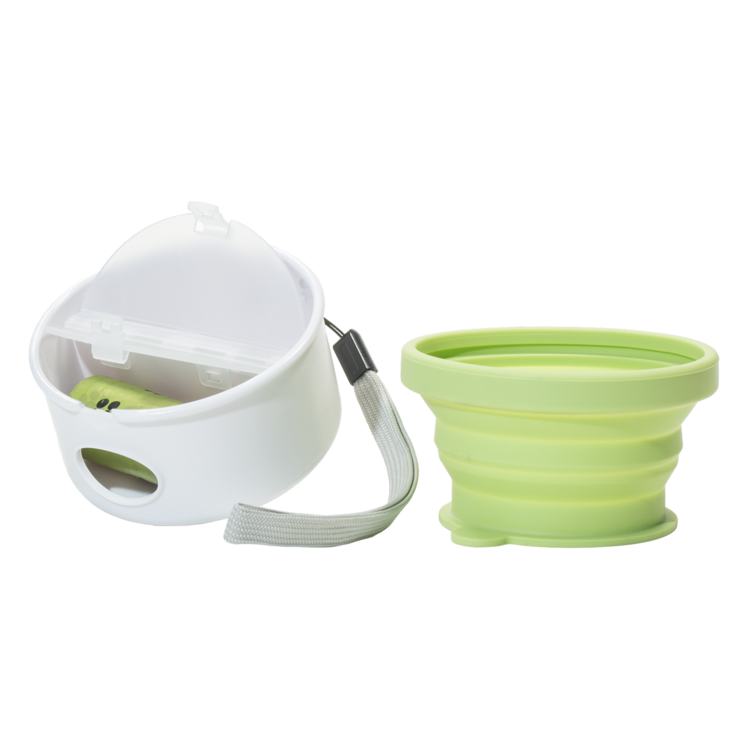 Dispensador De Comida Y Fundas Portátil Para Mascota PET STAR 9.9X9.9X5.6Cm