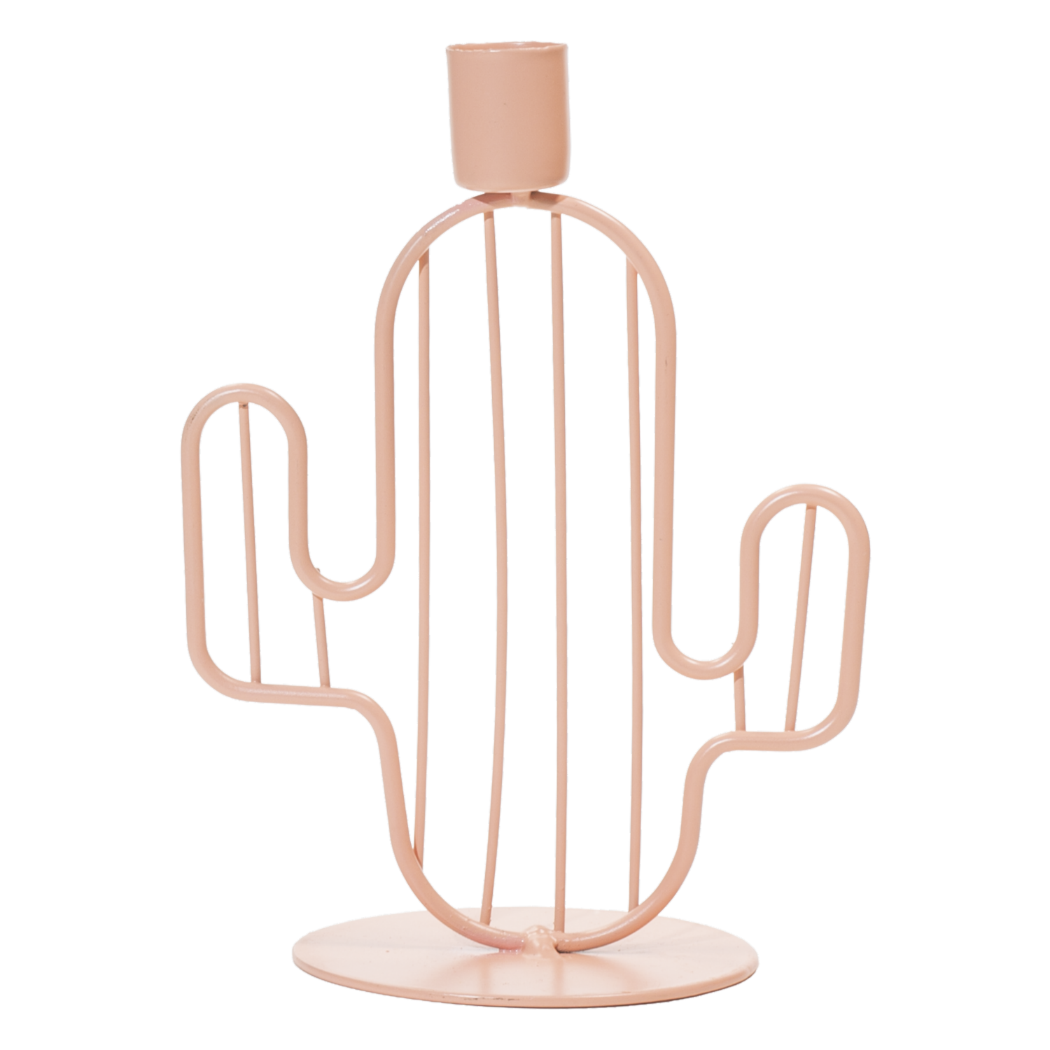 Porta Vela Diseño Cactus Naranja DORISHHOME 1 Pieza