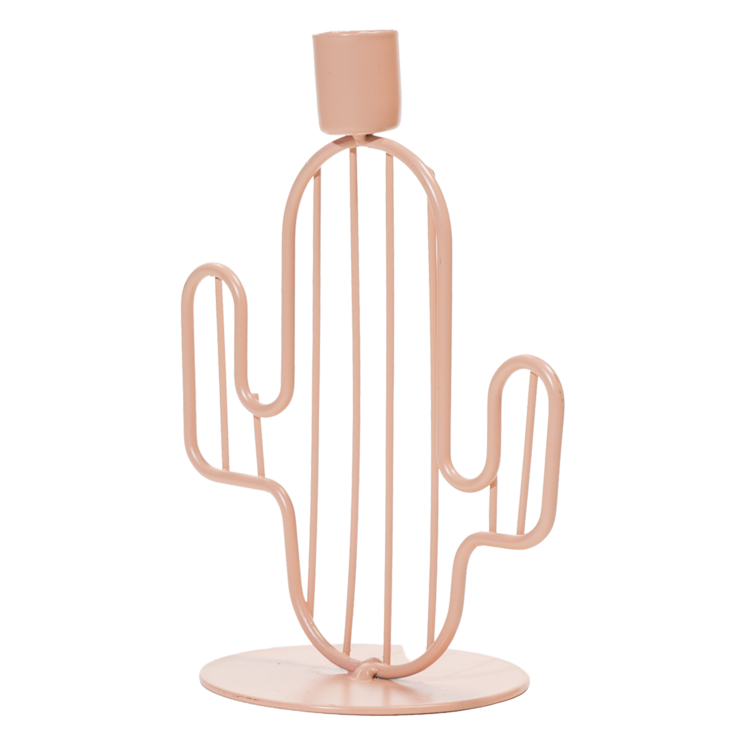 Porta Vela Diseño Cactus Naranja DORISHHOME 1 Pieza