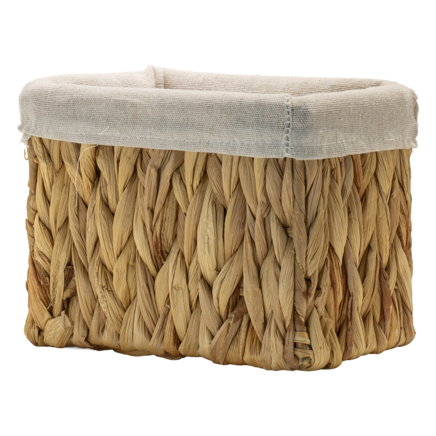 Cesto Tejido Grueso Con Tela SKYLARK 19X12X14 Cm