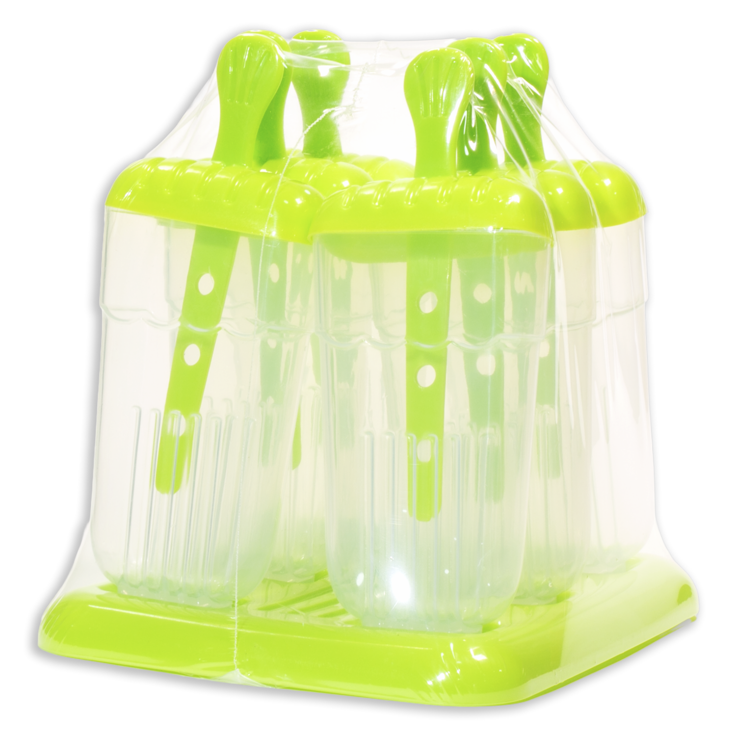 Molde De Helado Paleta Verde HAIXIN PLASTIC 6 PZ