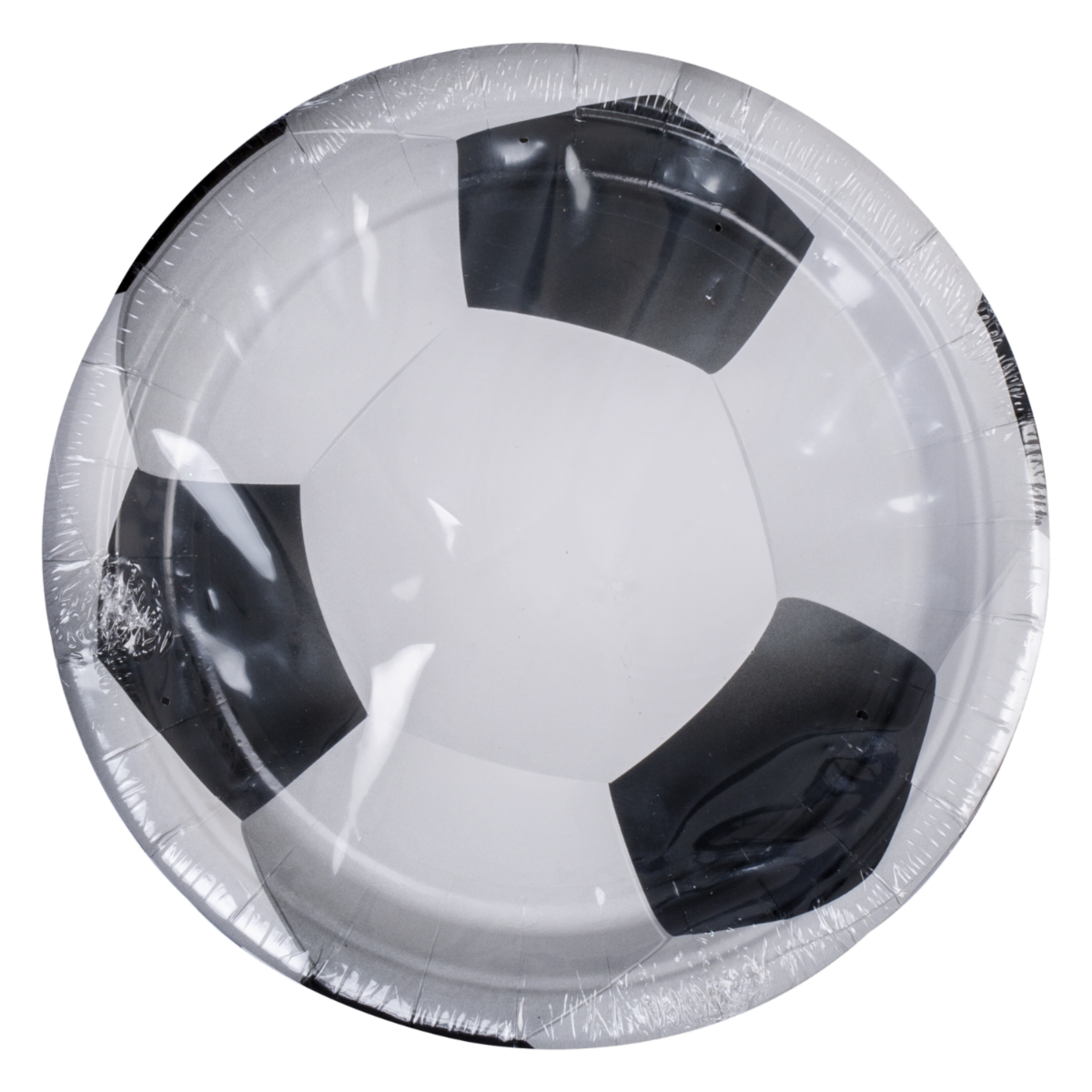 Set Platos Desechables Balón De Futbol 17 Cm IMPORTADORA CUMPLEAÑOS 1×10 Uds