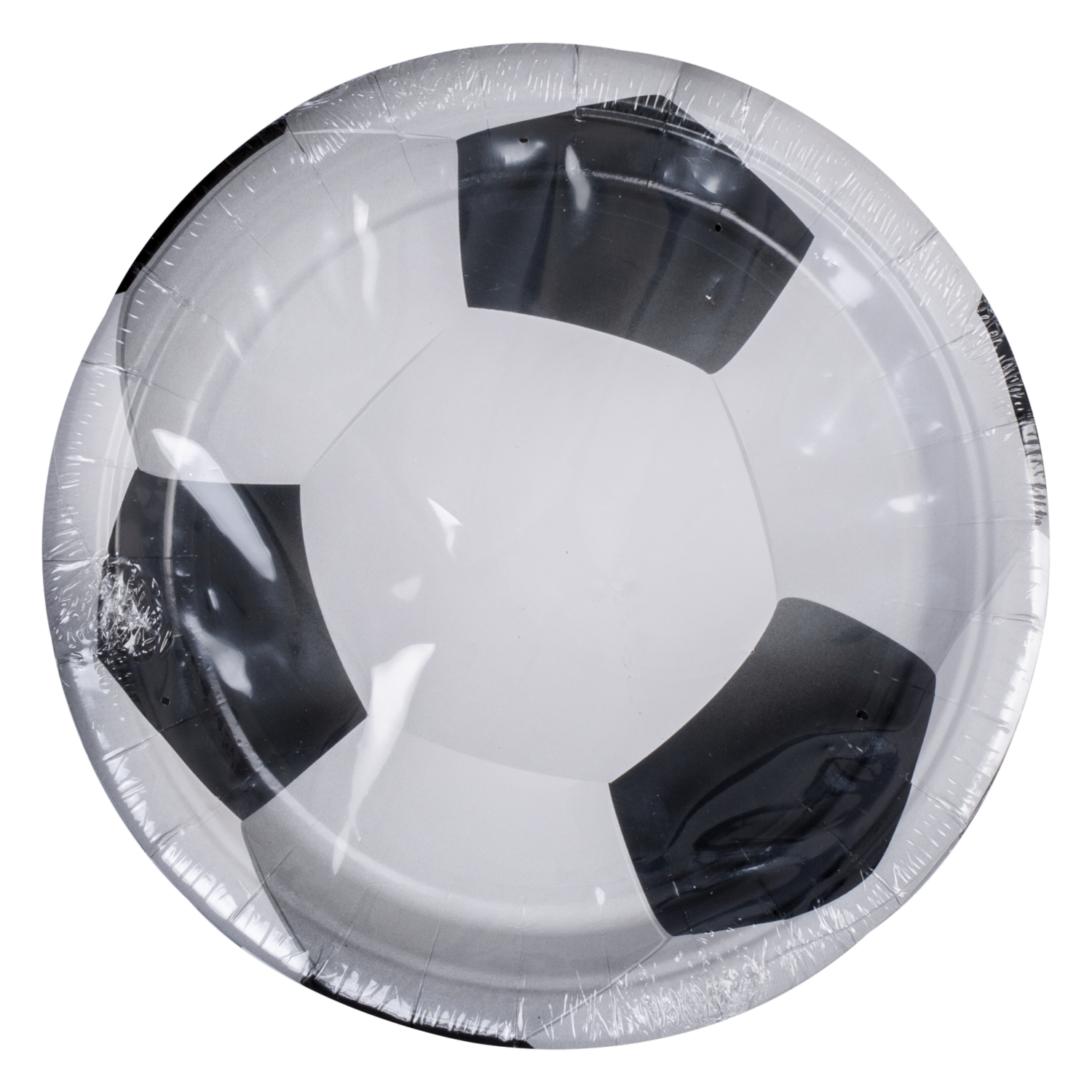 Set Platos Desechables Balón De Futbol 23 Cm IMPORTADORA CUMPLEAÑOS 1×10 Uds
