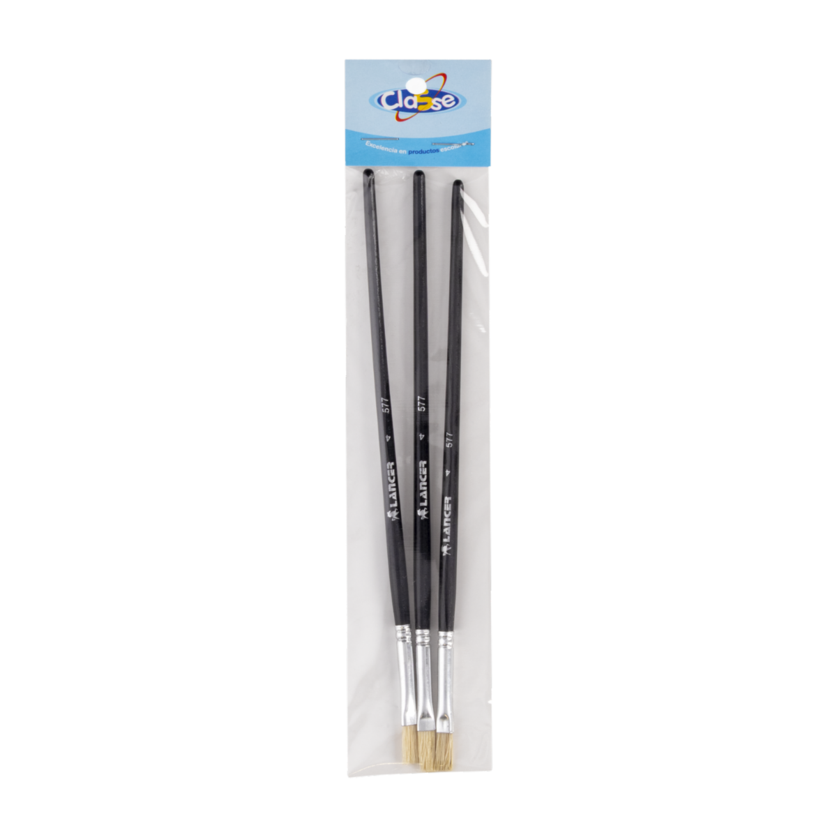 Pincel Plano N4 CLASSE X 3 Uds