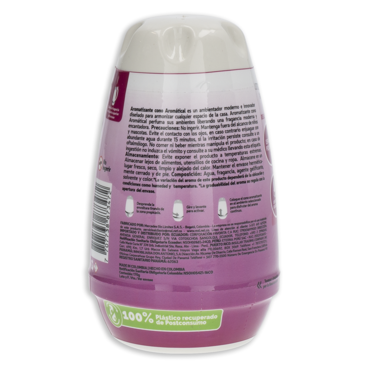 Aromatizante En Cono Fragancia Frambuesa AROMÁTICAL 170 G