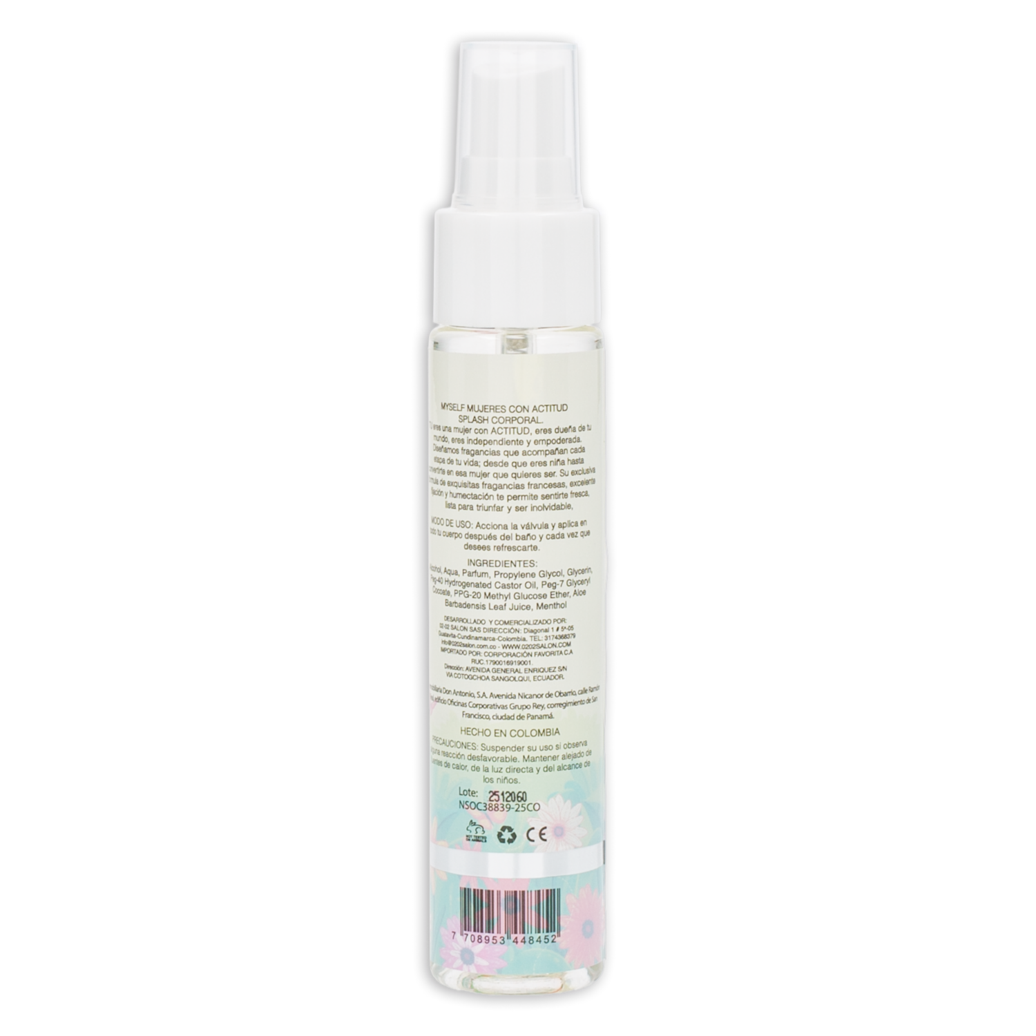 Body Splash Para Niña Fragancia Candy Girl MYSELF 60 Ml