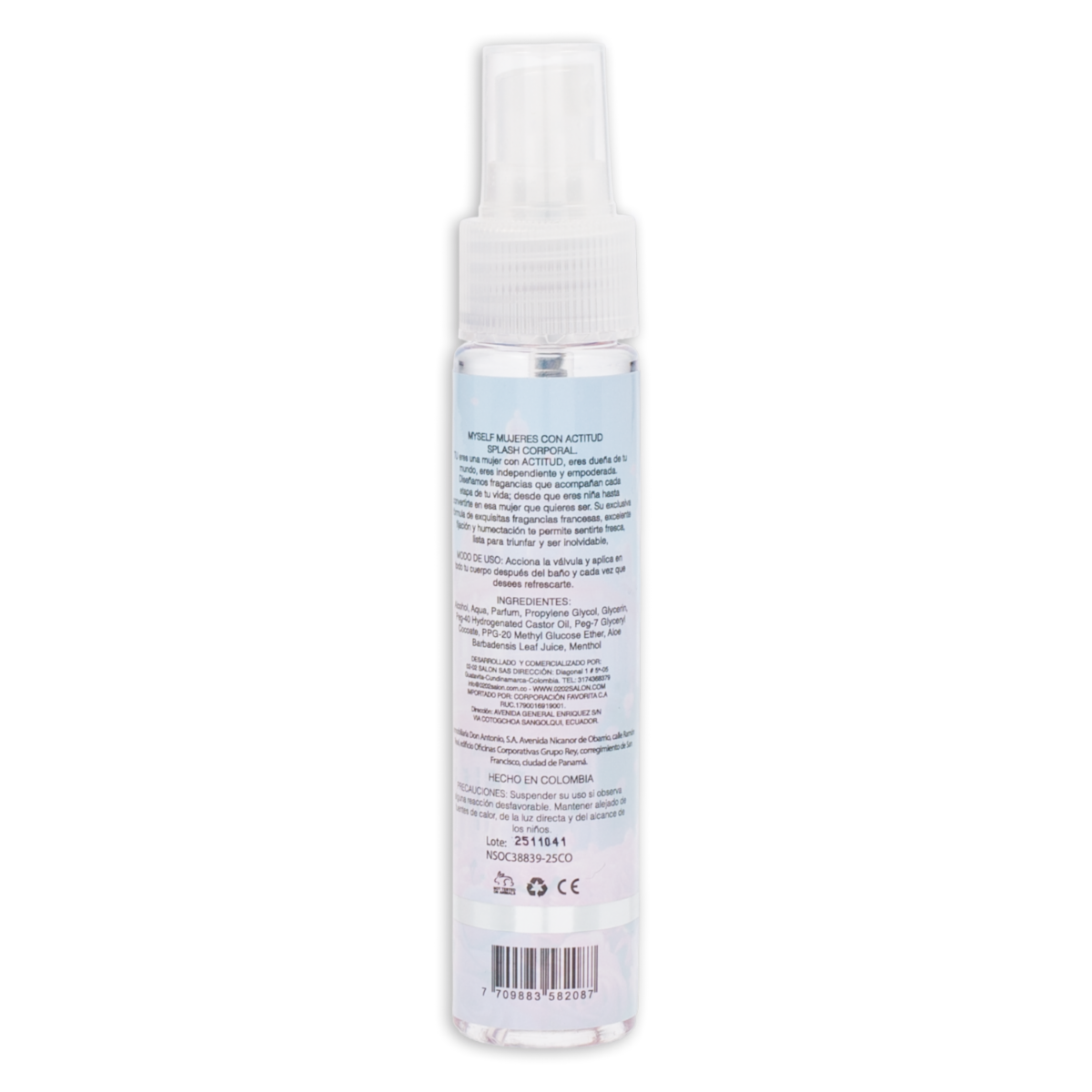 Body Splash Para Niña Fragancia Bambina MYSELF 60 Ml