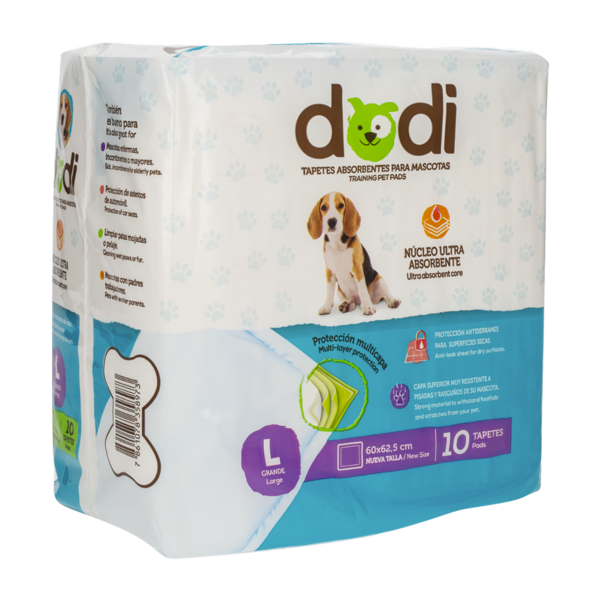 Tapete De Entrenamiento Para Mascotas Tamaño Large DODI 1 X 10 Uds