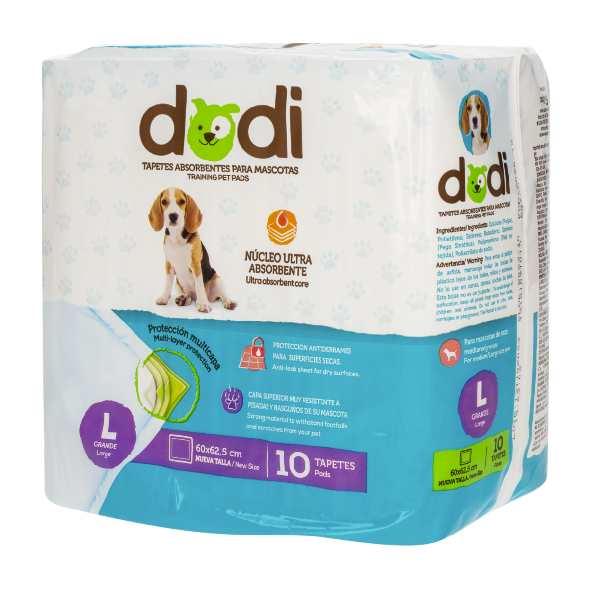 Tapete De Entrenamiento Para Mascotas Tamaño Large DODI 1 X 10 Uds