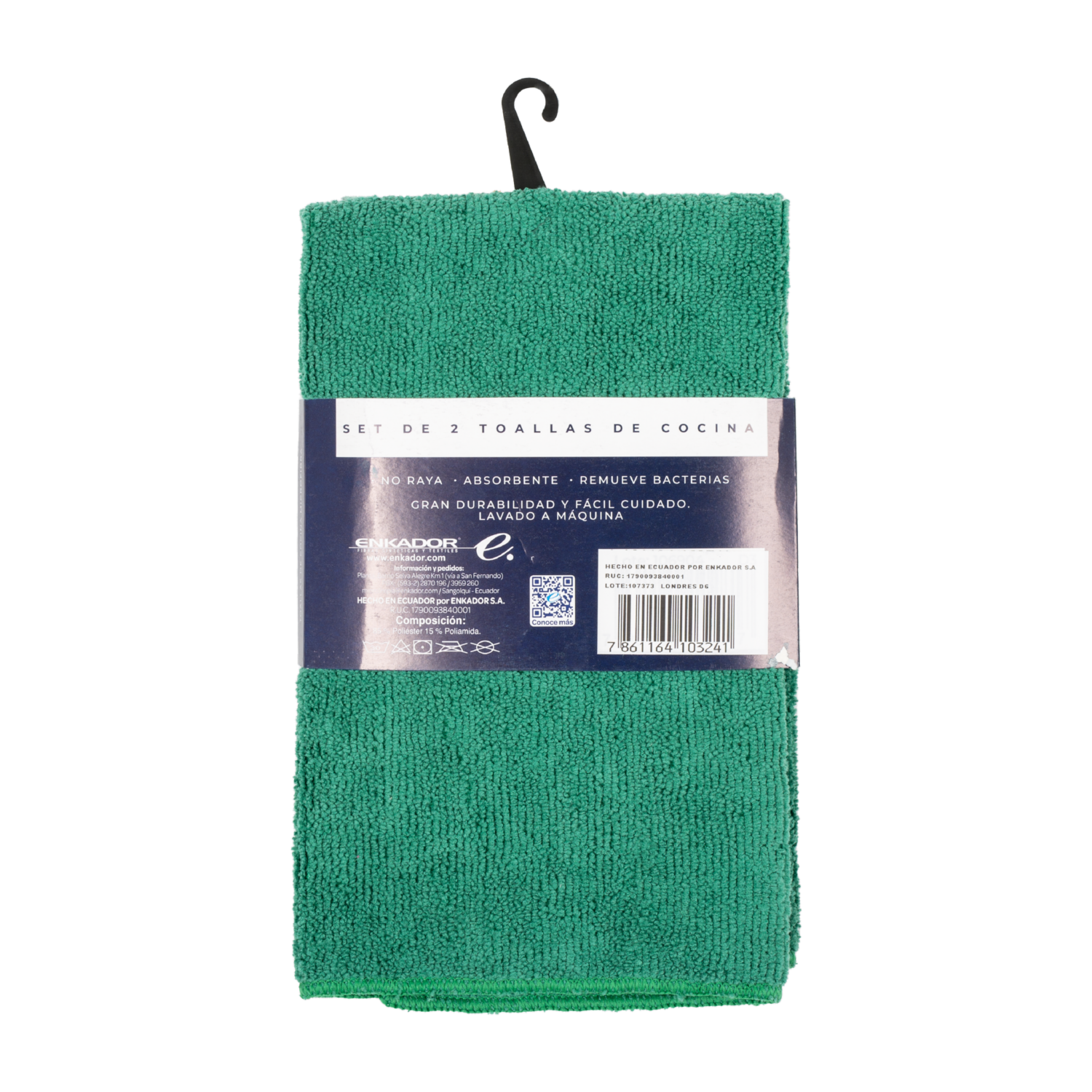 Set Paños De Cocina Londres Uvas Verdes MICROLIMPIA 2 Piezas