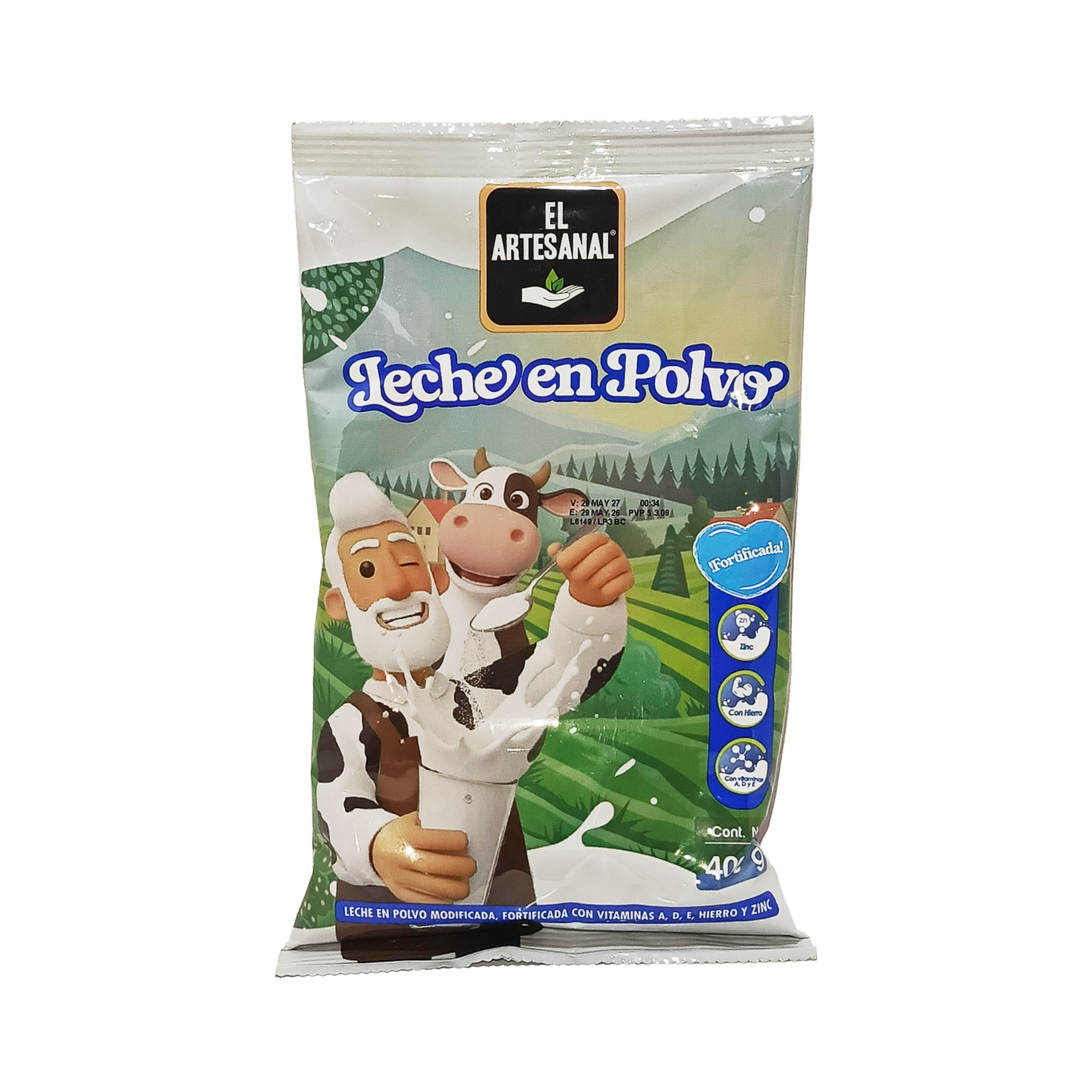 Leche En Polvo Fortificada EL ARTESANAL 400 G