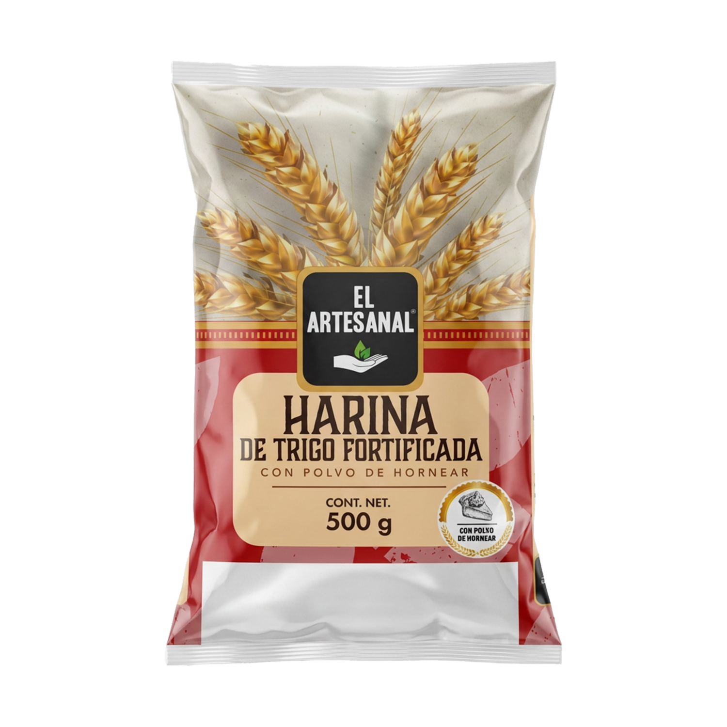 Harina Con Polvo De Hornear EL ARTESANAL 500 G