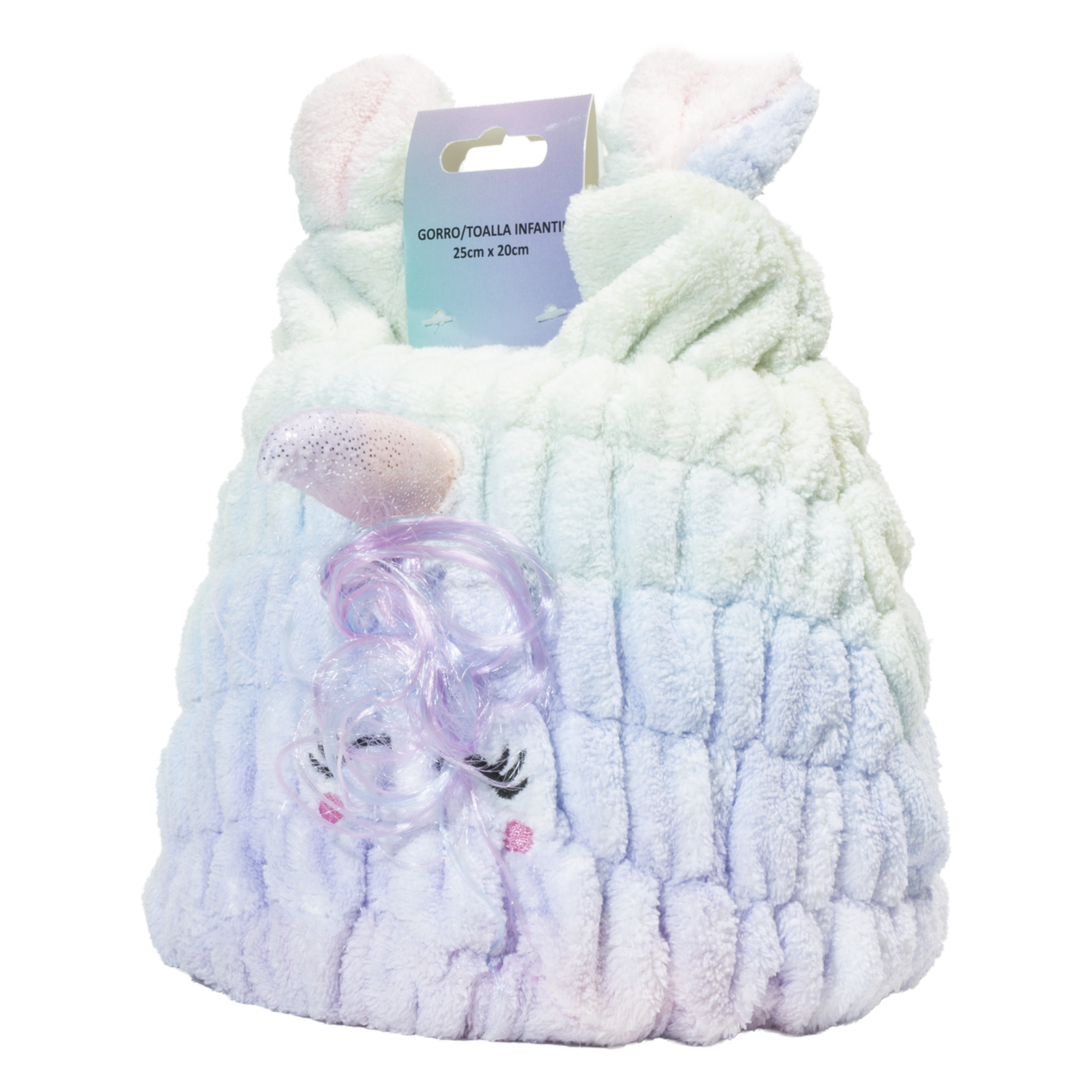 Toalla Gorro Infantil Diseño Unicornio WAHFAY 25X20 Cm