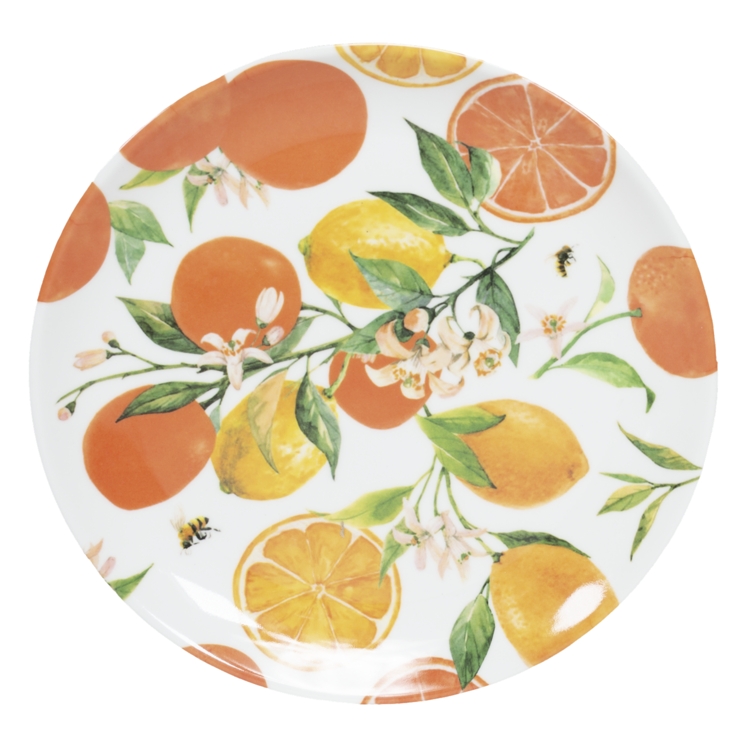 Plato Postre Diseño Citrus FREE HOME 20 Cm