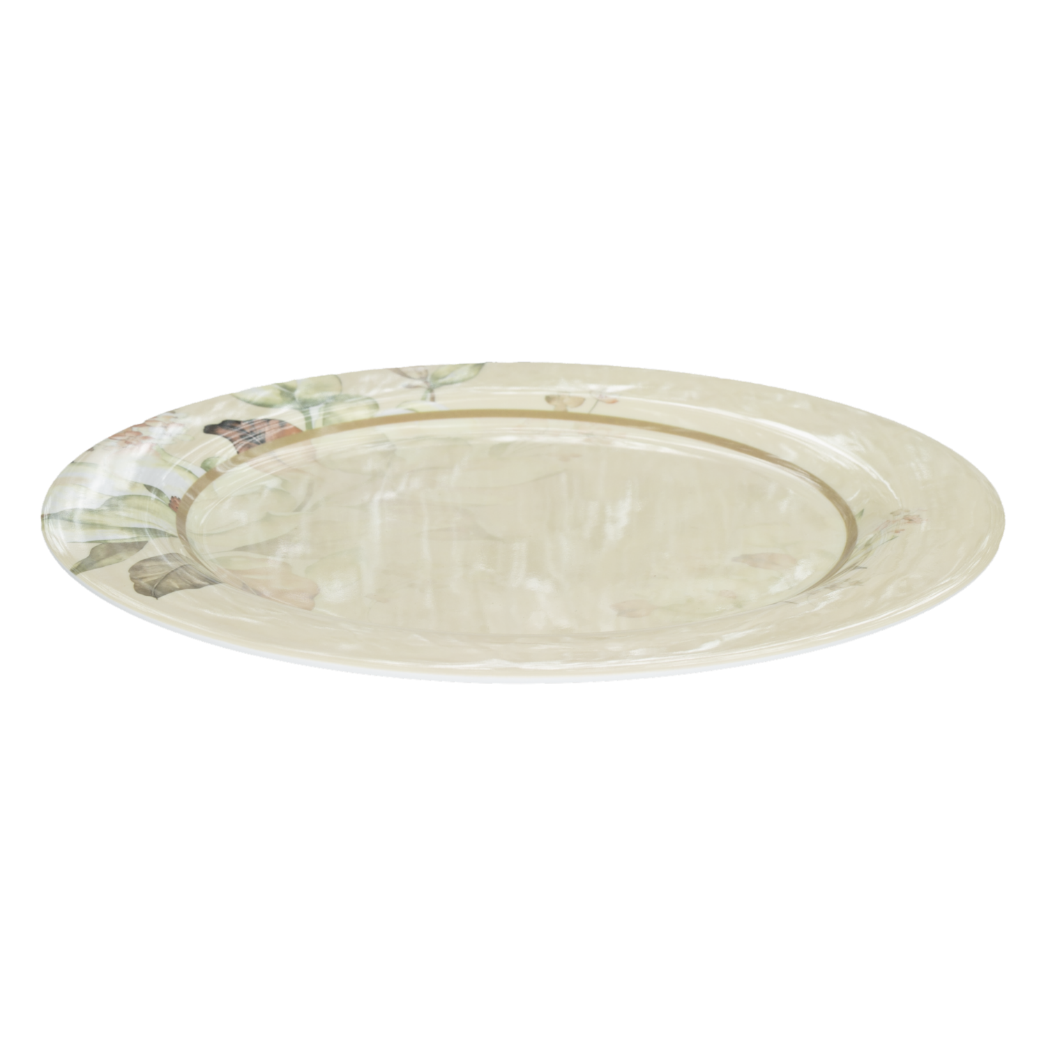 Plato Tendido Diseño Floral FREE HOME 28 Cm