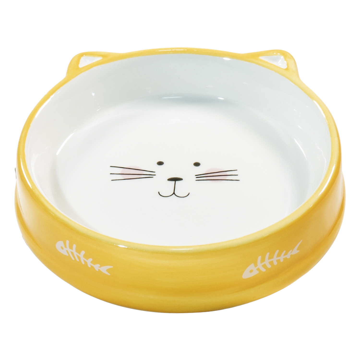 Plato Para Mascota Gatito Naranja PET STAR 15X3 Cm