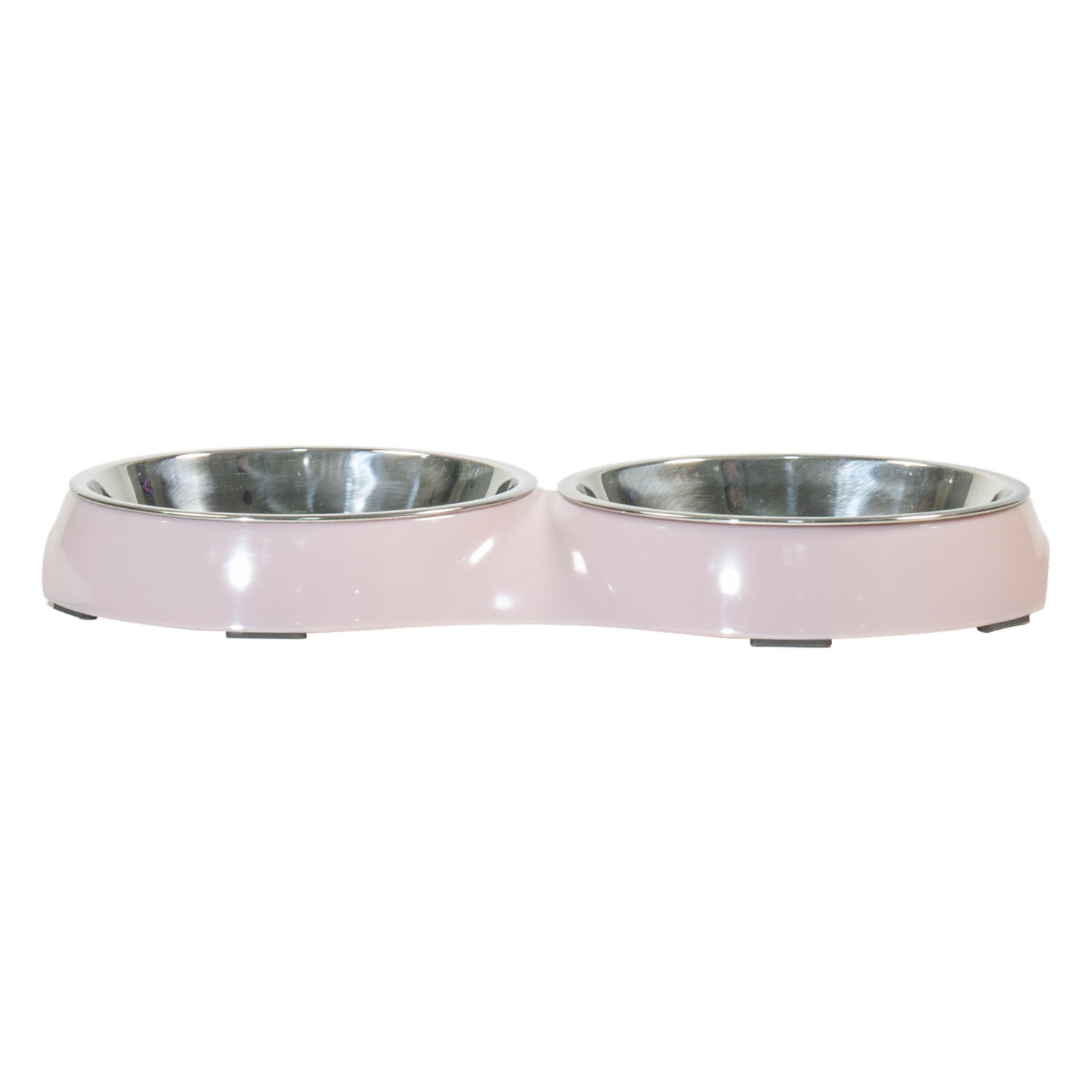 Plato Para Mascota Doble Rosado PET STAR 14.5X28X3 Cm