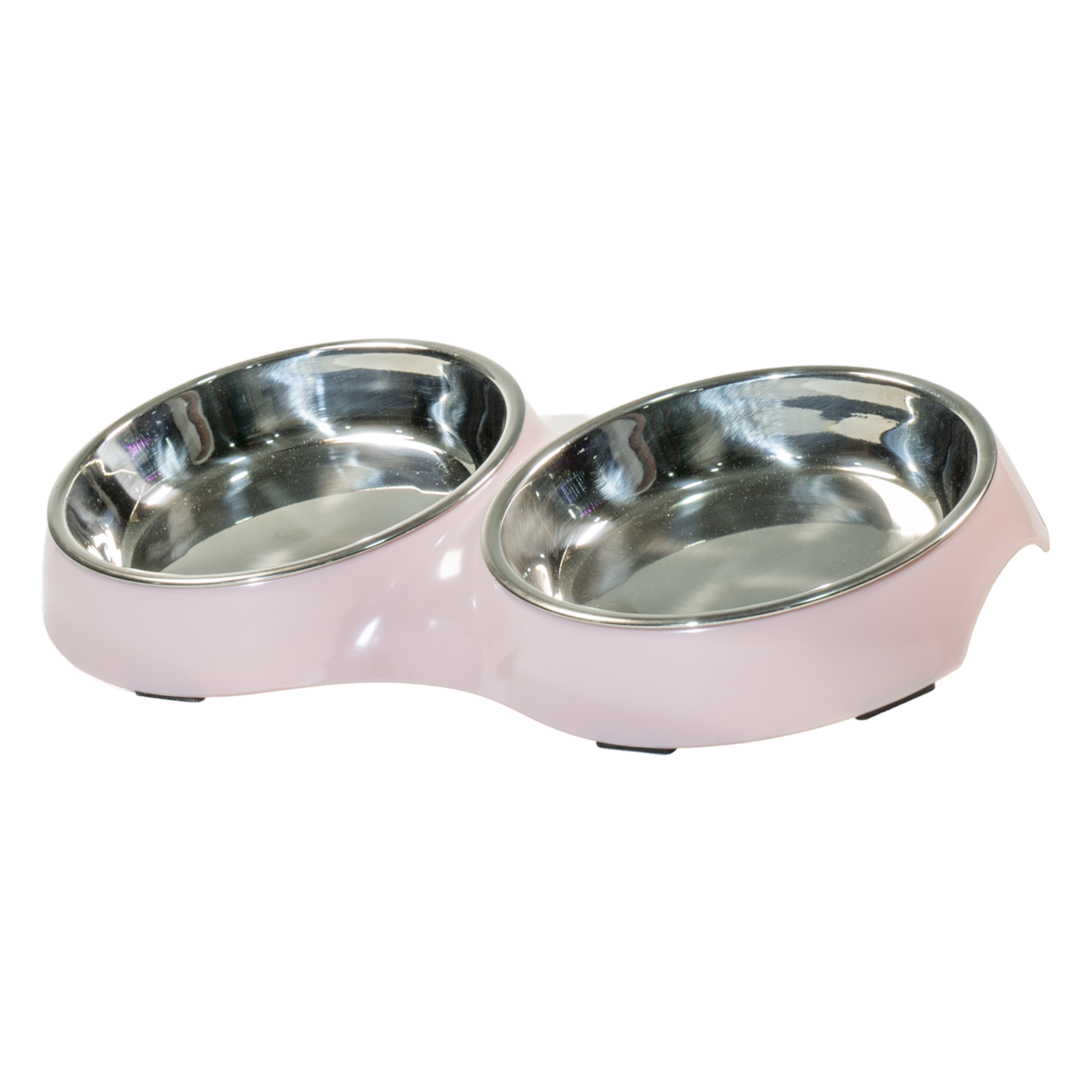 Plato Para Mascota Doble Rosado PET STAR 14.5X28X3 Cm