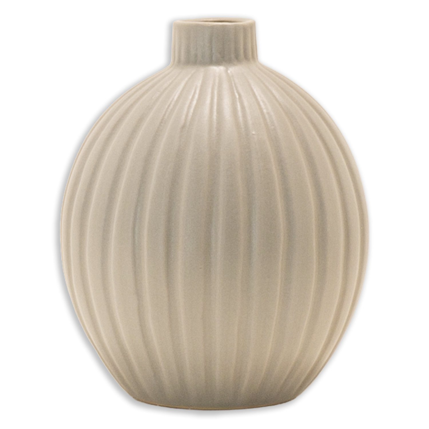 Florero Decorativo Diseño Líneas Redondo SKYLARK 1 Pieza