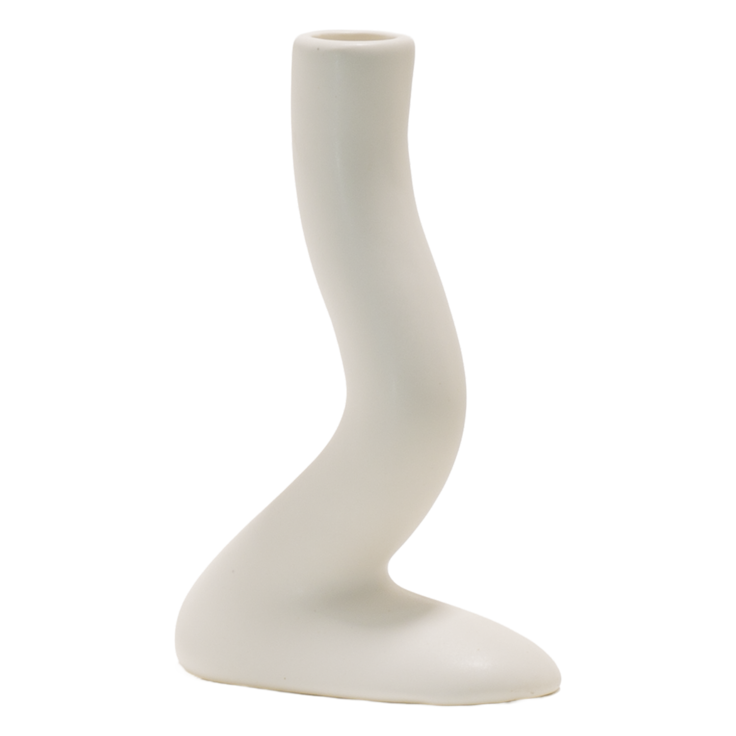 Porta Vela Diseño Sorbete Blanco DORISHHOME 1 Pieza