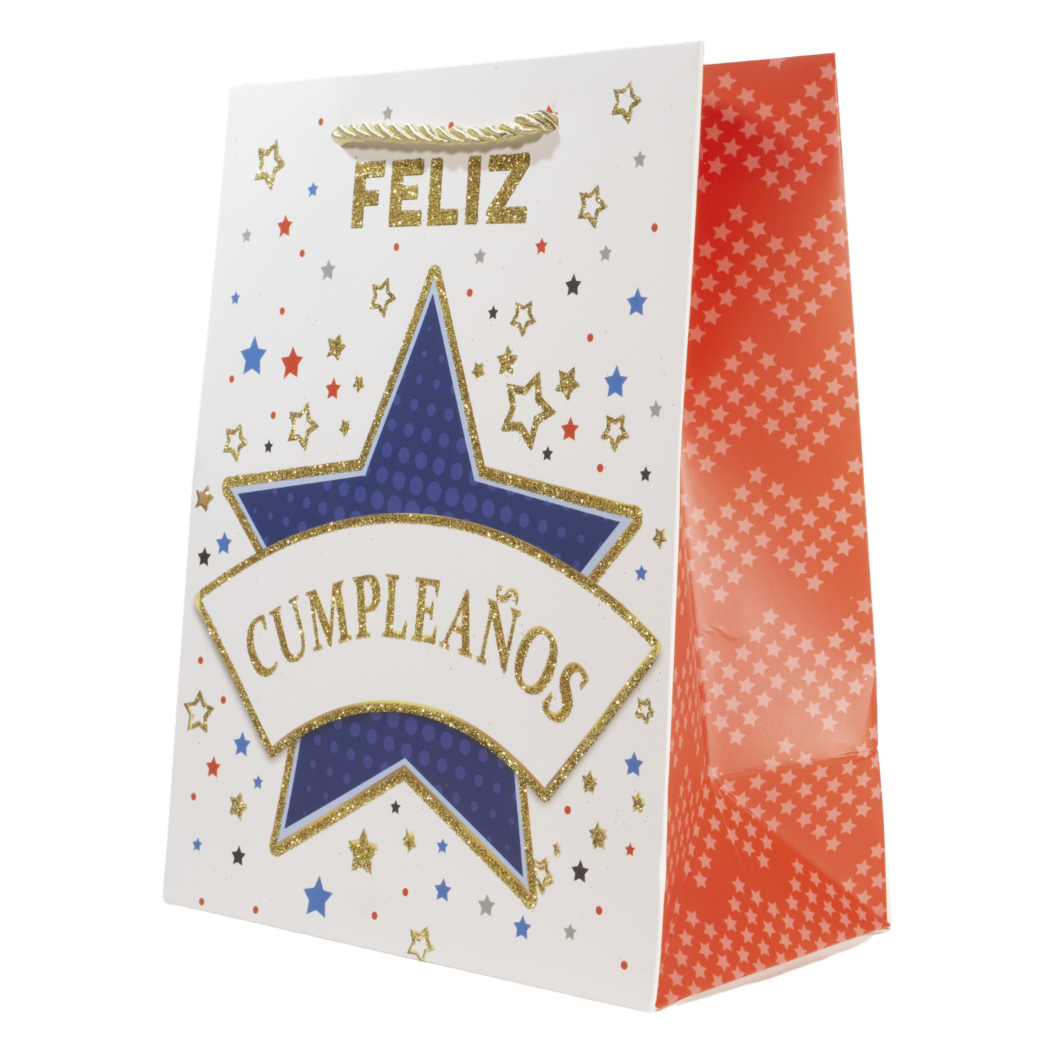 Bolsa De Regalo Diseño Feliz Cumpleaños IMPORTADORA CUMPLEAÑOS 23X18X10 Cm