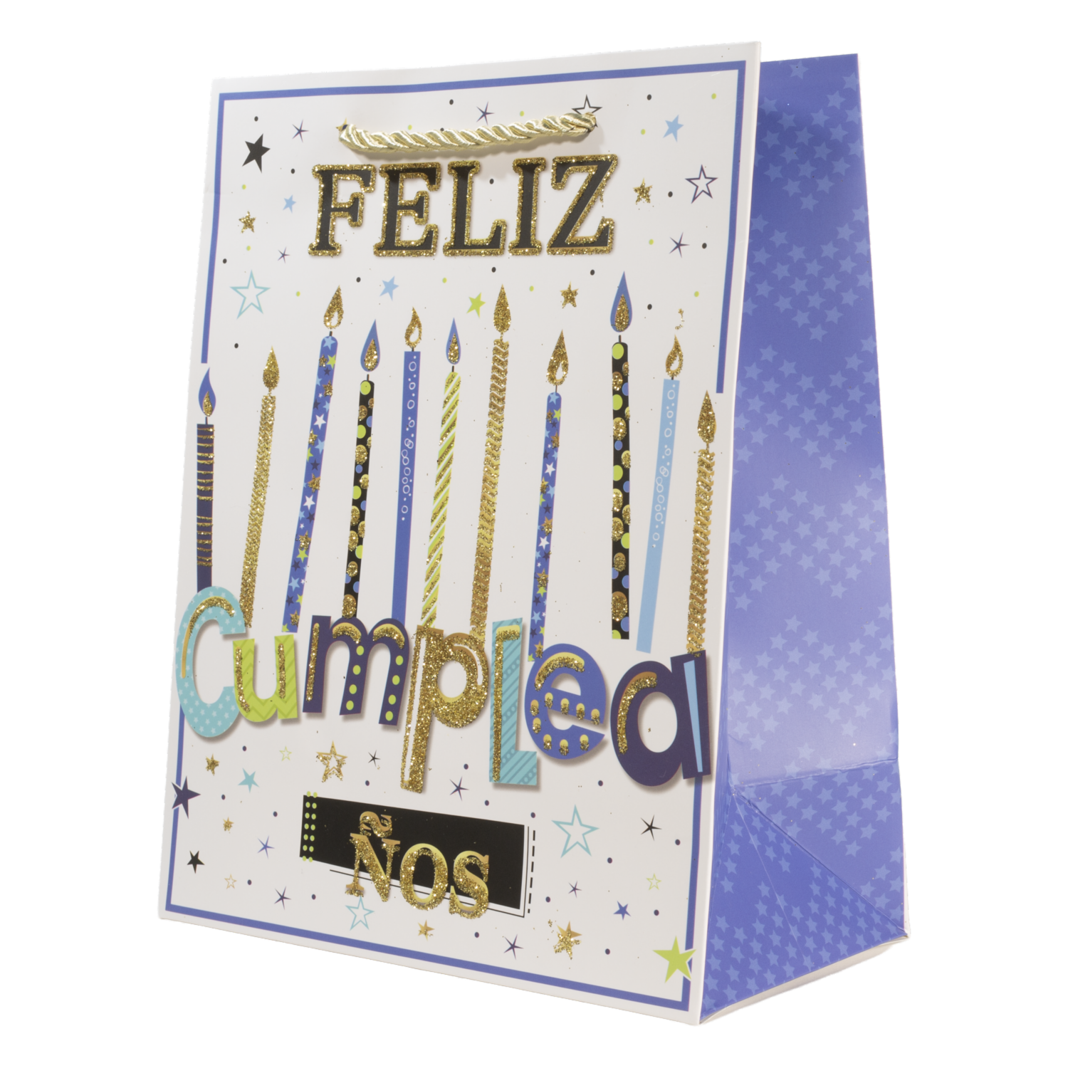 Bolsa De Regalo Diseño Feliz Cumpleaños IMPORTADORA CUMPLEAÑOS 23X18X10 Cm