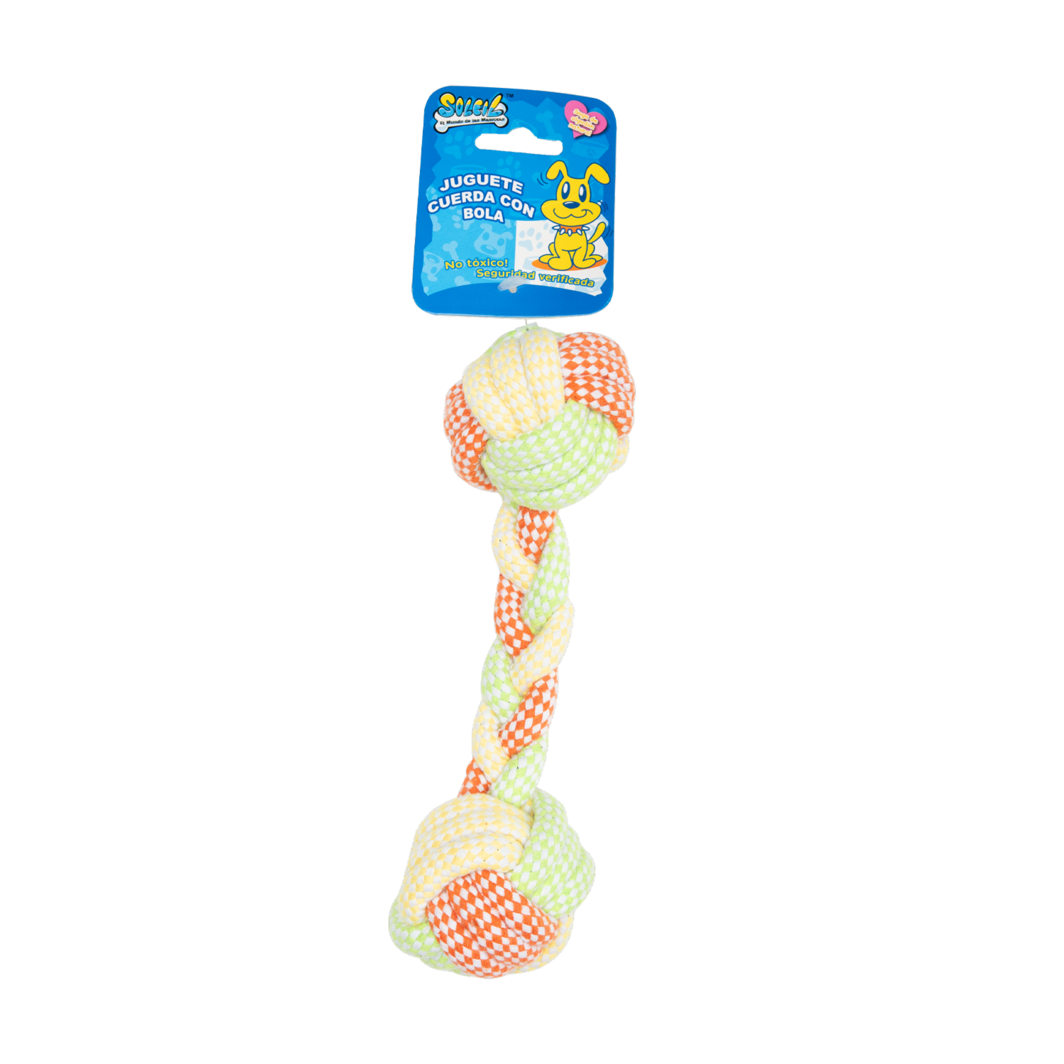Juguete Para Mascota Cuerda Con Bola SOLEIL Unidad