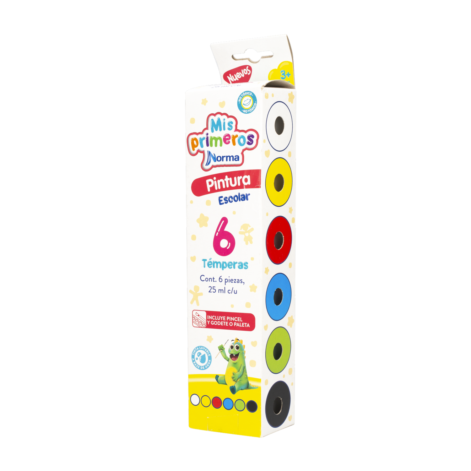 Temperas Pintura Escolar NORMA X 6 Uds