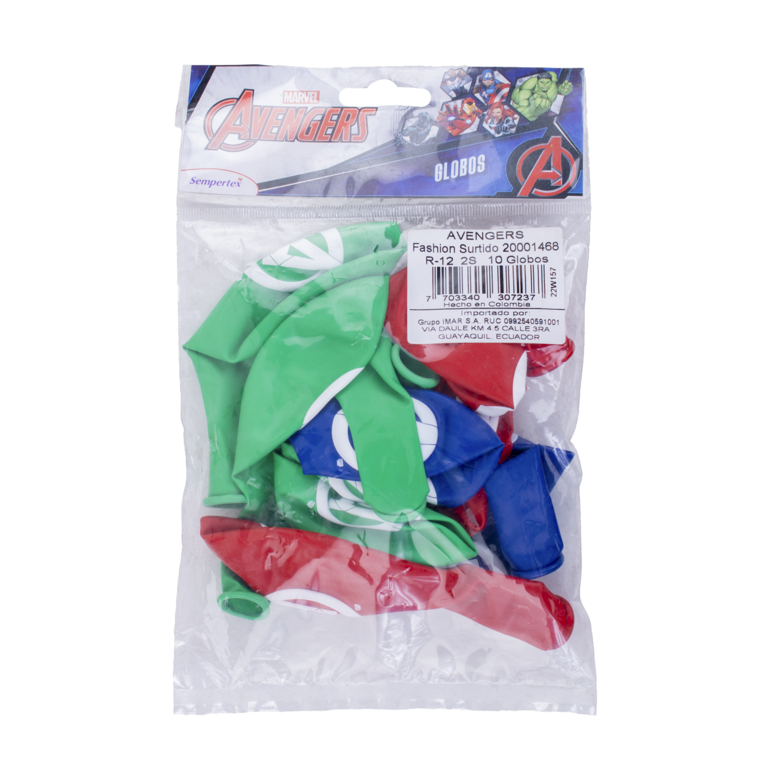 Globo Avengers X 10 Unidades DISNEY R12