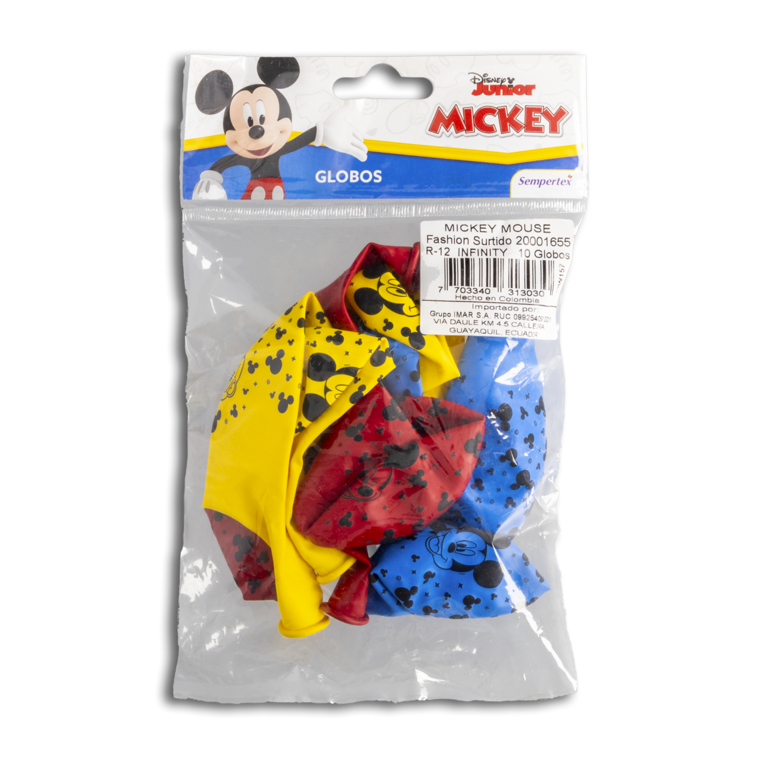 Globo Mickey Mouse X 10 Unidades DISNEY R12