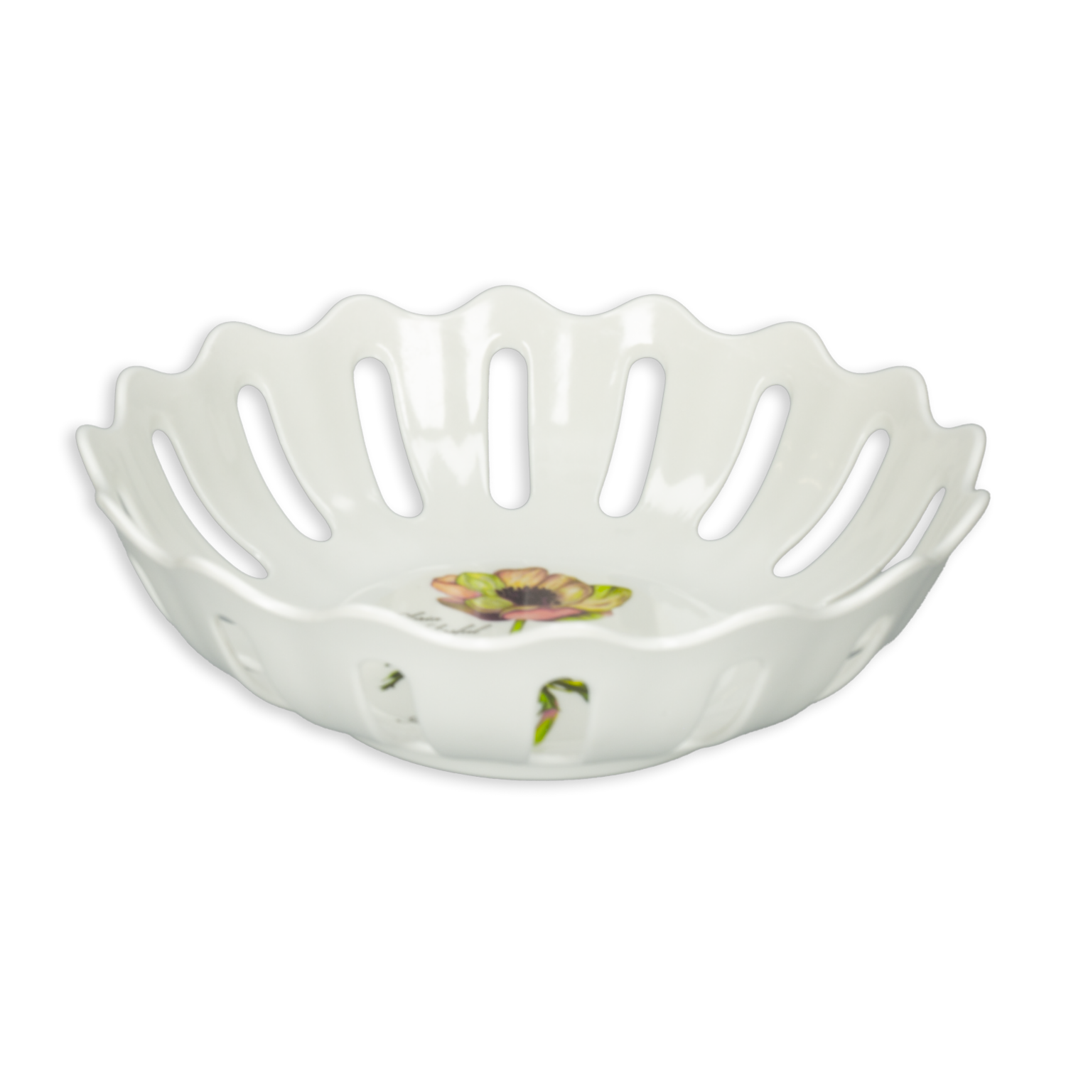 Frutero Ondas Flor Rosada VAJILLAS SABANA Unidad