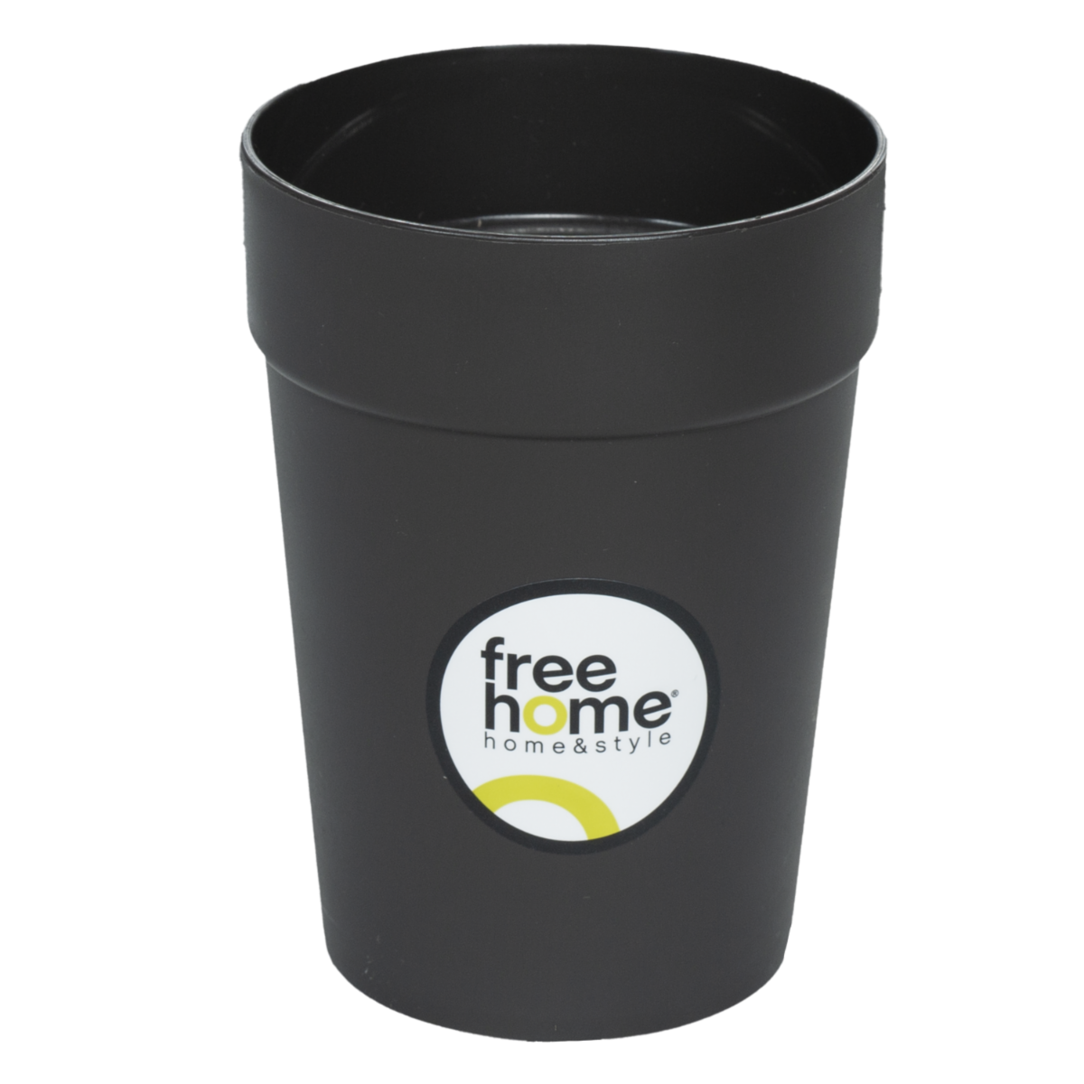 Vaso Plástico Diseño Gris Oscuro FREE HOME 420 Ml
