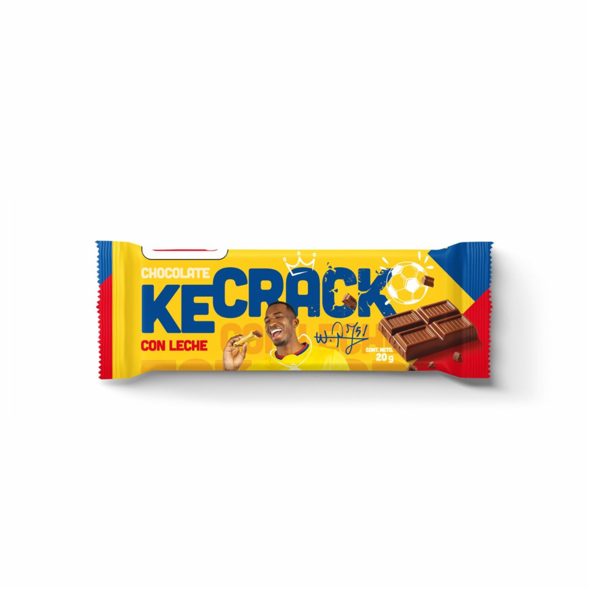 Chocolate Con Leche En Barra Willian Pacho KECRACK 20 G